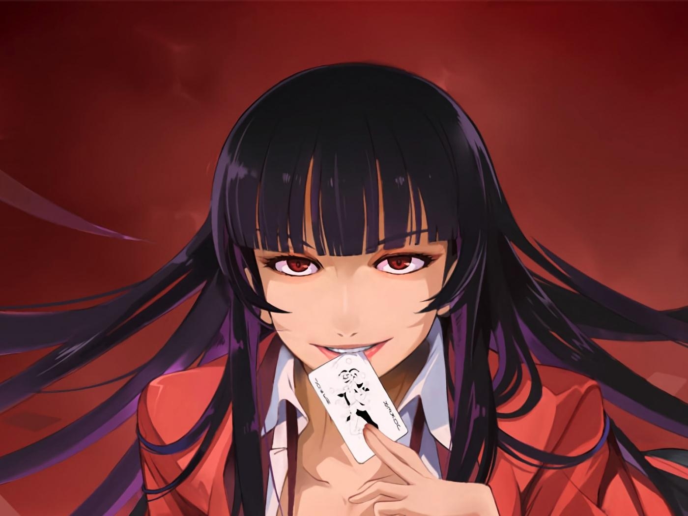 1400x1050 Download  Wallpaper Long Hair, Yumeko Jabami, Kakegurui, Desktop