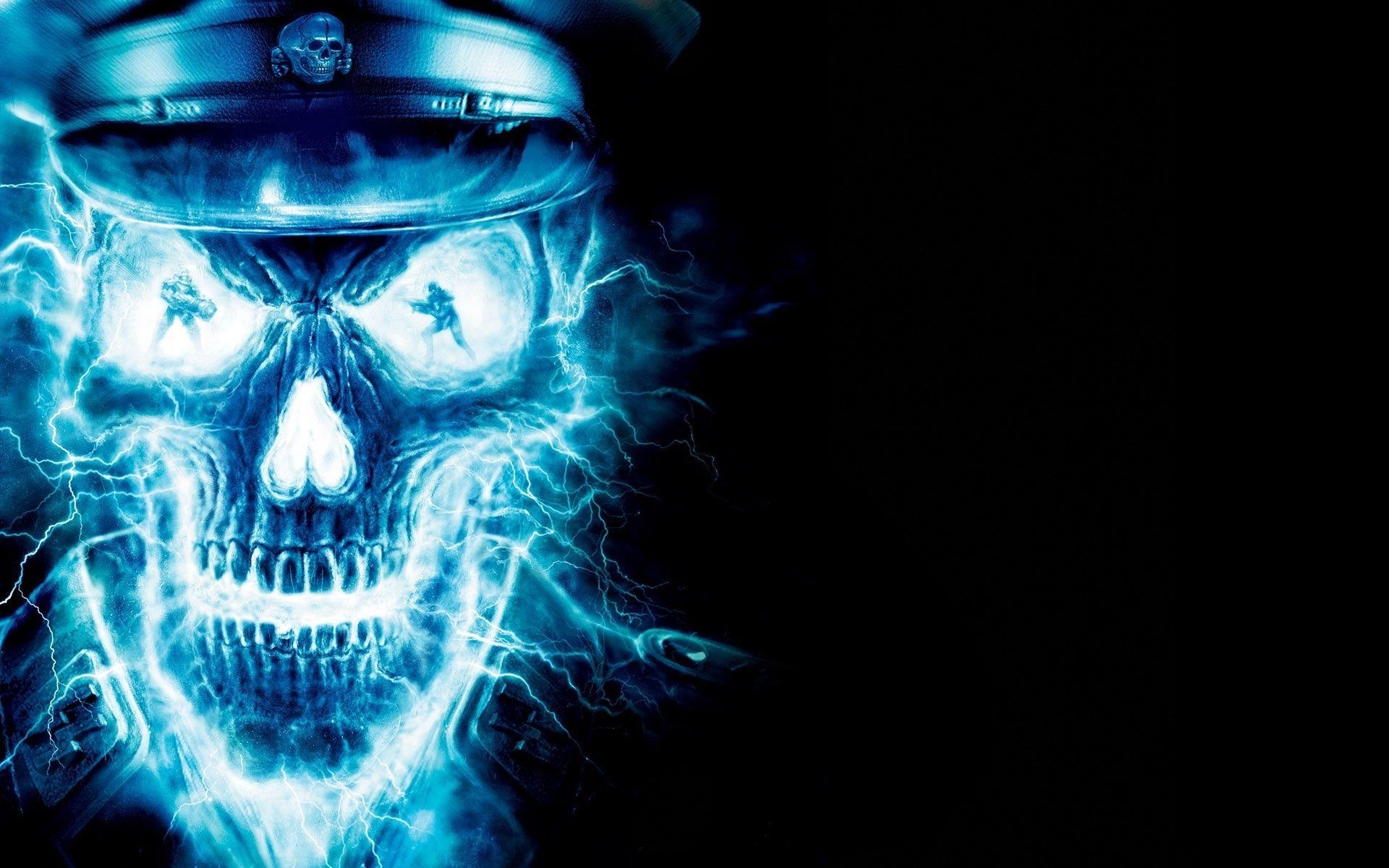 1920x1200 cool fire and ice picture. skull, wallpaper, desktop, scenic, Desktop