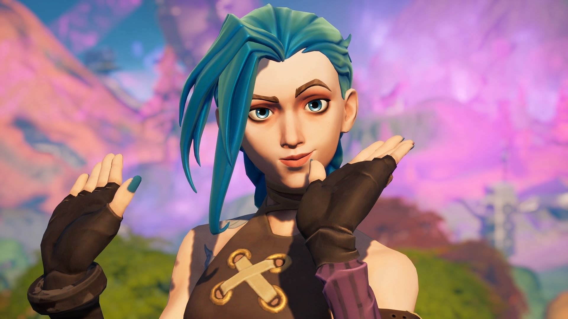 1920x1080 Arcane Jinx Fortnite wallpaper, Desktop