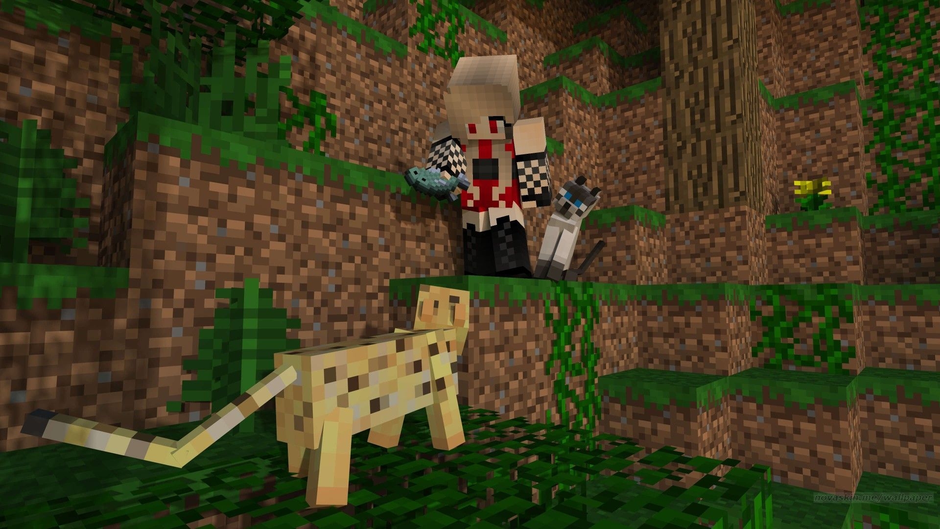 1920x1080 Nova Skin Wallpaper Generator with custom skins. Minecraft wallpaper, Wallpaper, Stampy, Desktop