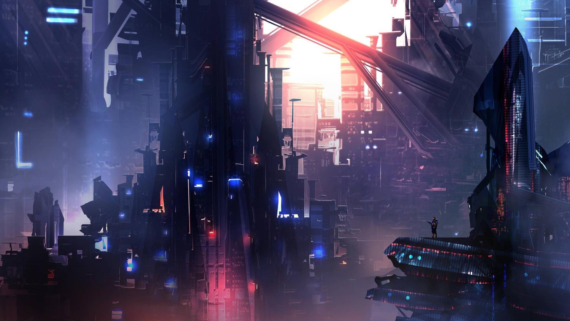 1920x1080 Cyber City Wallpaper Free Cyber City Background, Desktop