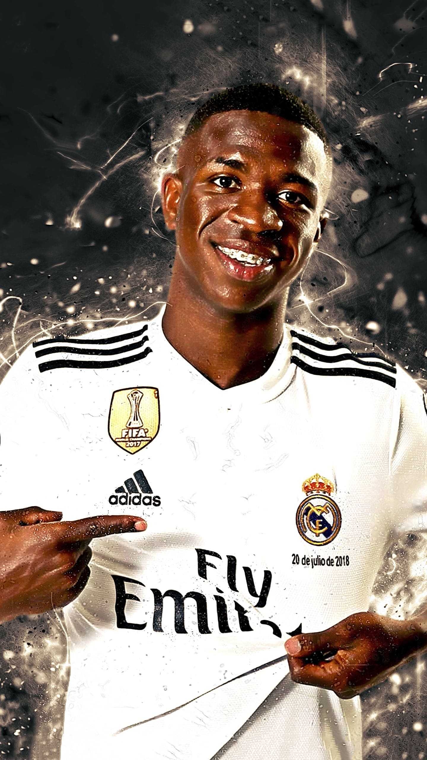 1440x2560 Vinicius JR Wallpaper, Phone