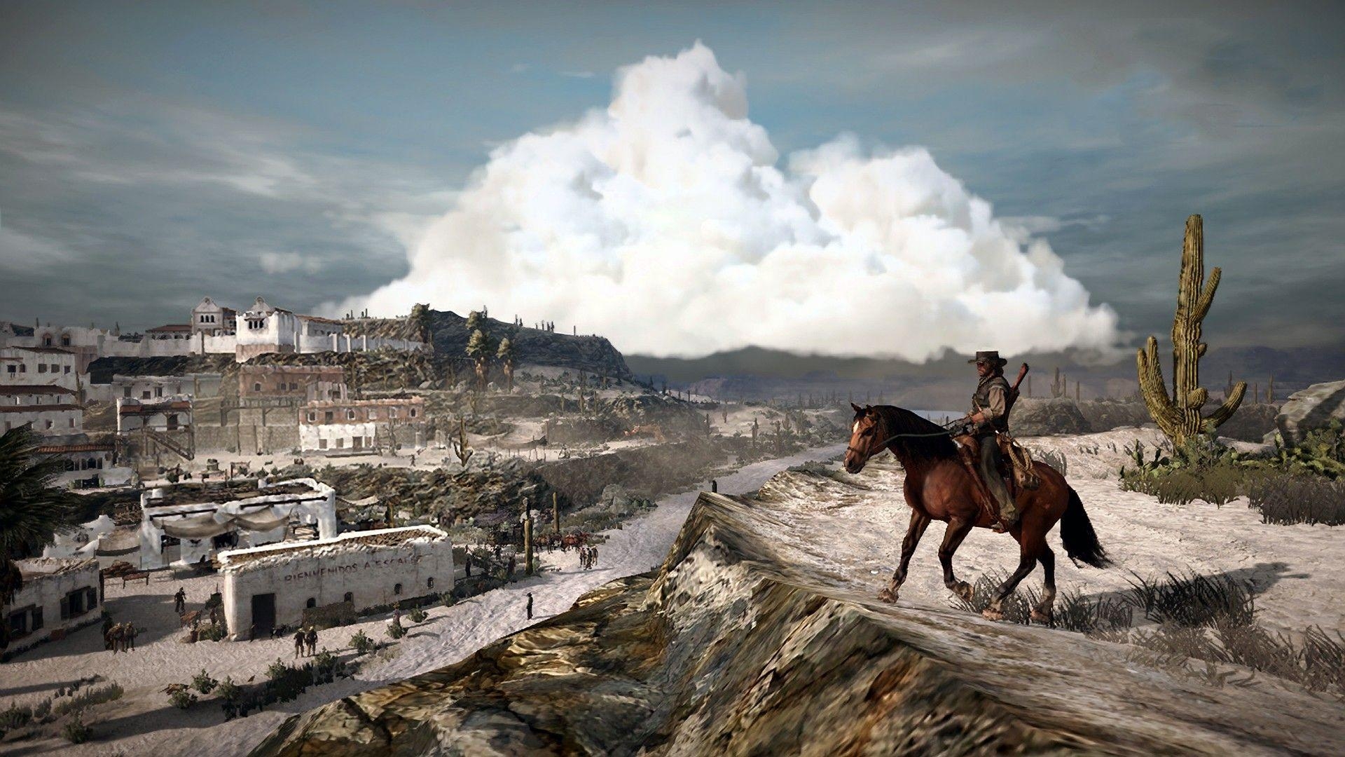 1920x1080 red dead redemption wallpaper horse dead, Desktop