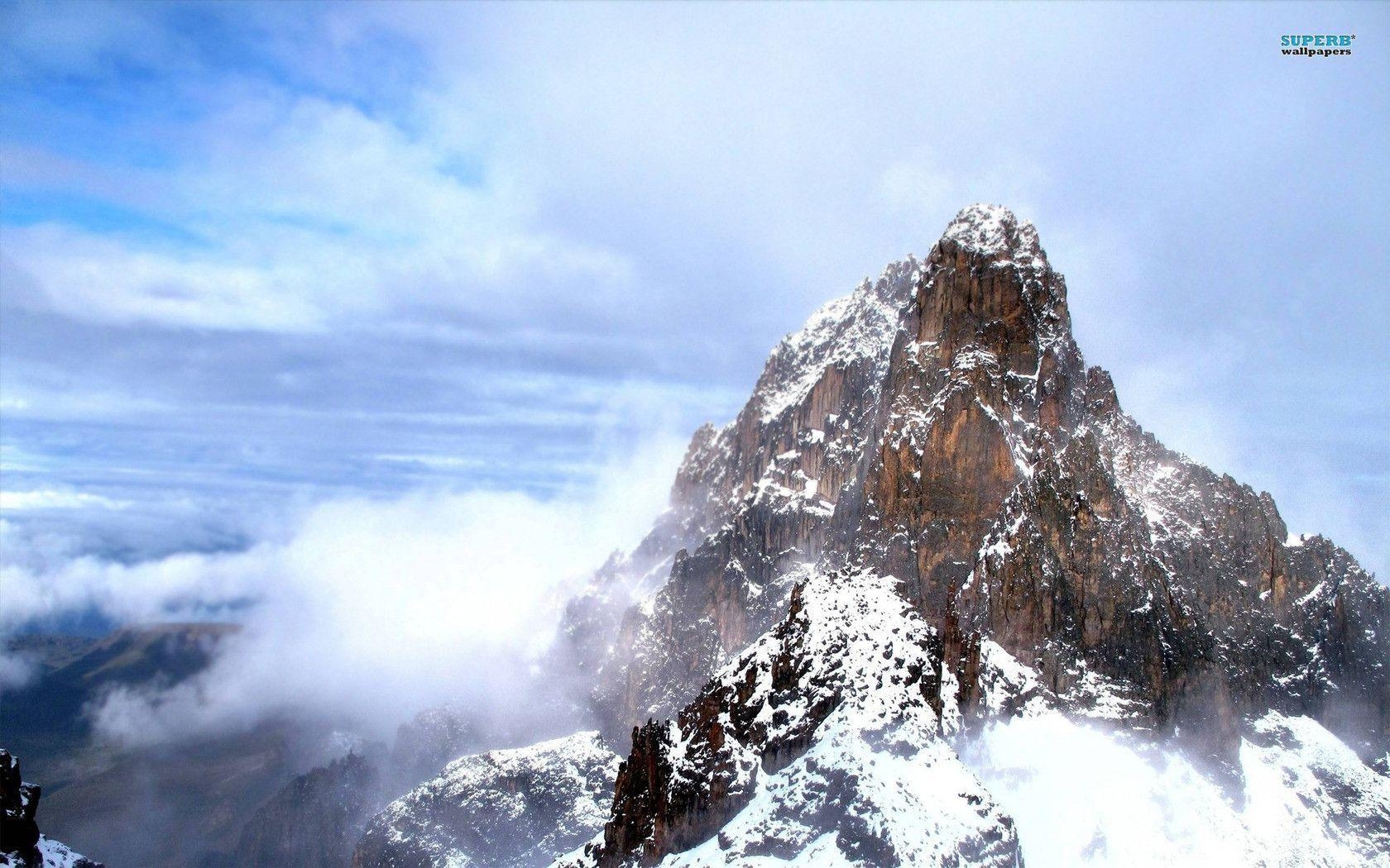 1680x1050 Snowy mountain wallpaper wallpaper - #, Desktop