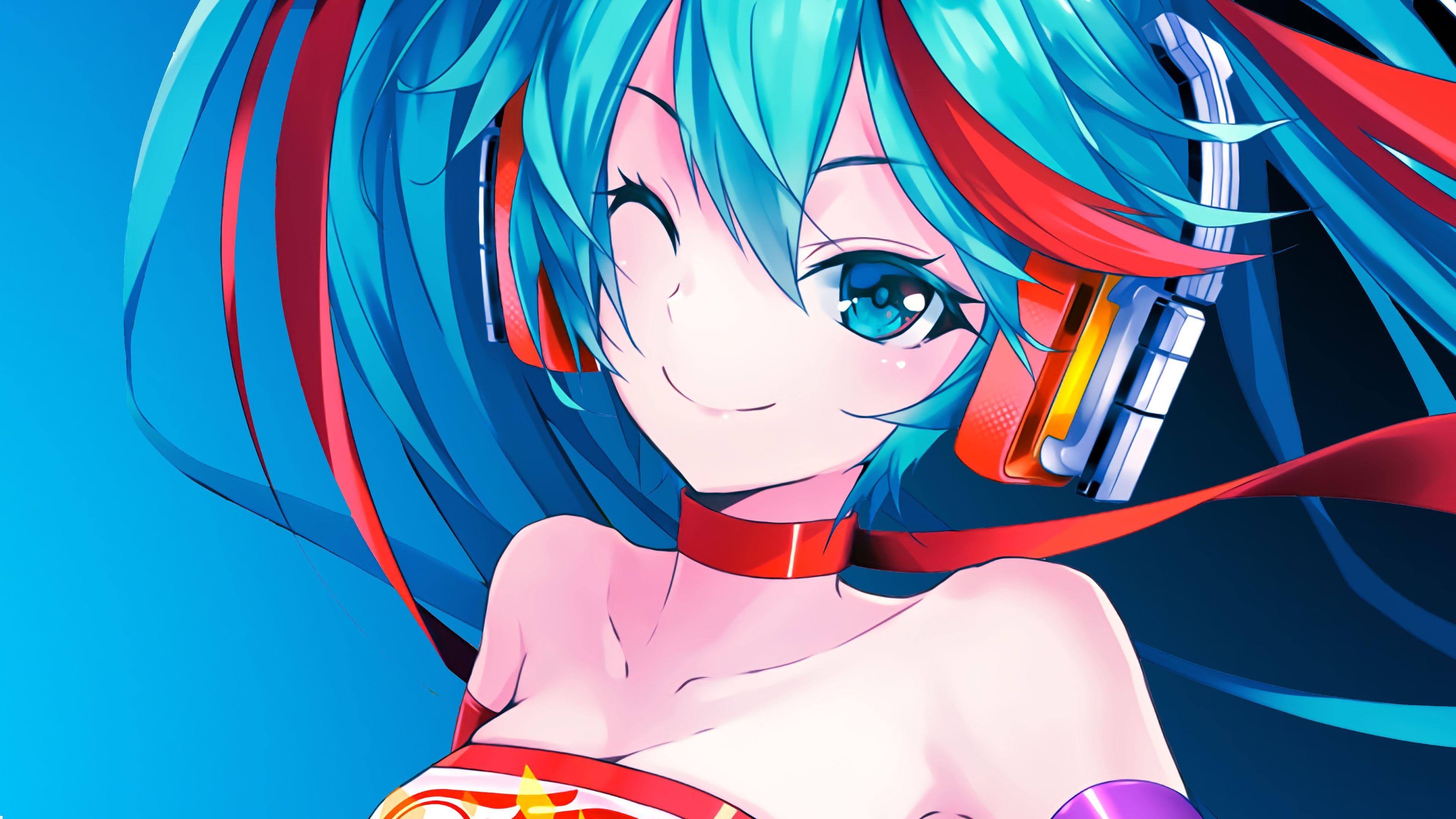 3840x2160 Wallpaper Hatsune Miku, Good Smile Racing, 4K, Anime, Desktop