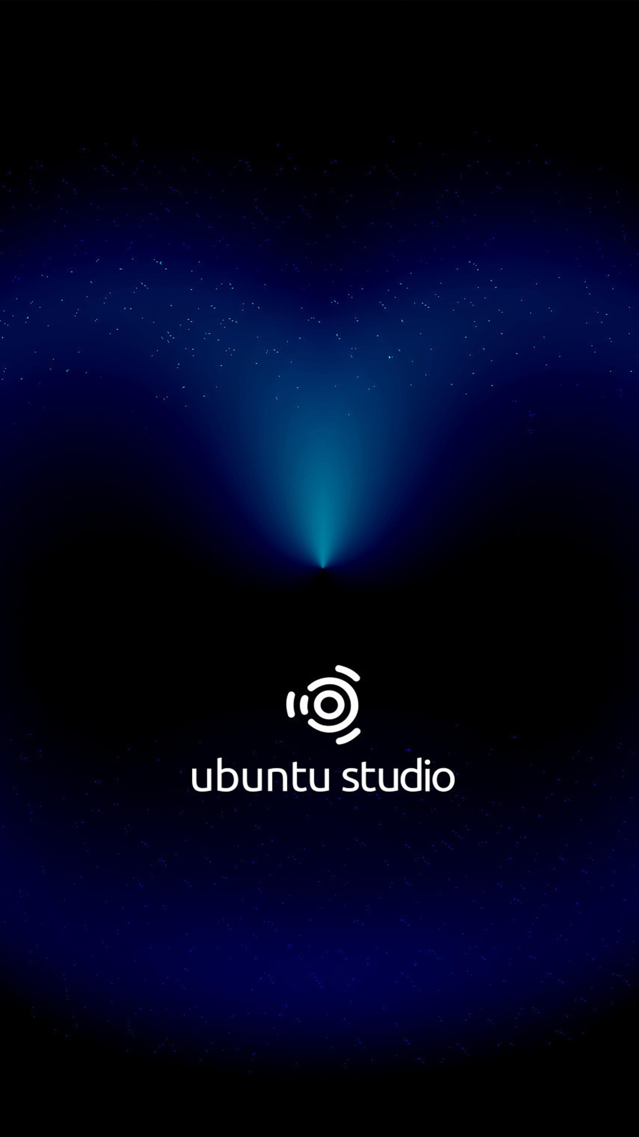 2160x3840 Ubuntu Studio Dark Cosmic Black Free 4K Ultra HD Mobile Wallpaper, Phone