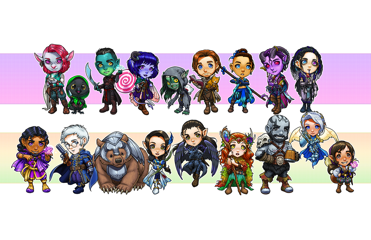 1550x1000 Critical Role Mighty Nein & Vox Machina Cuties Critical Role Mighty Nein & Vox Machina Cuties [00243] - $20.00, afterimage of ghostfire marketplace, Desktop