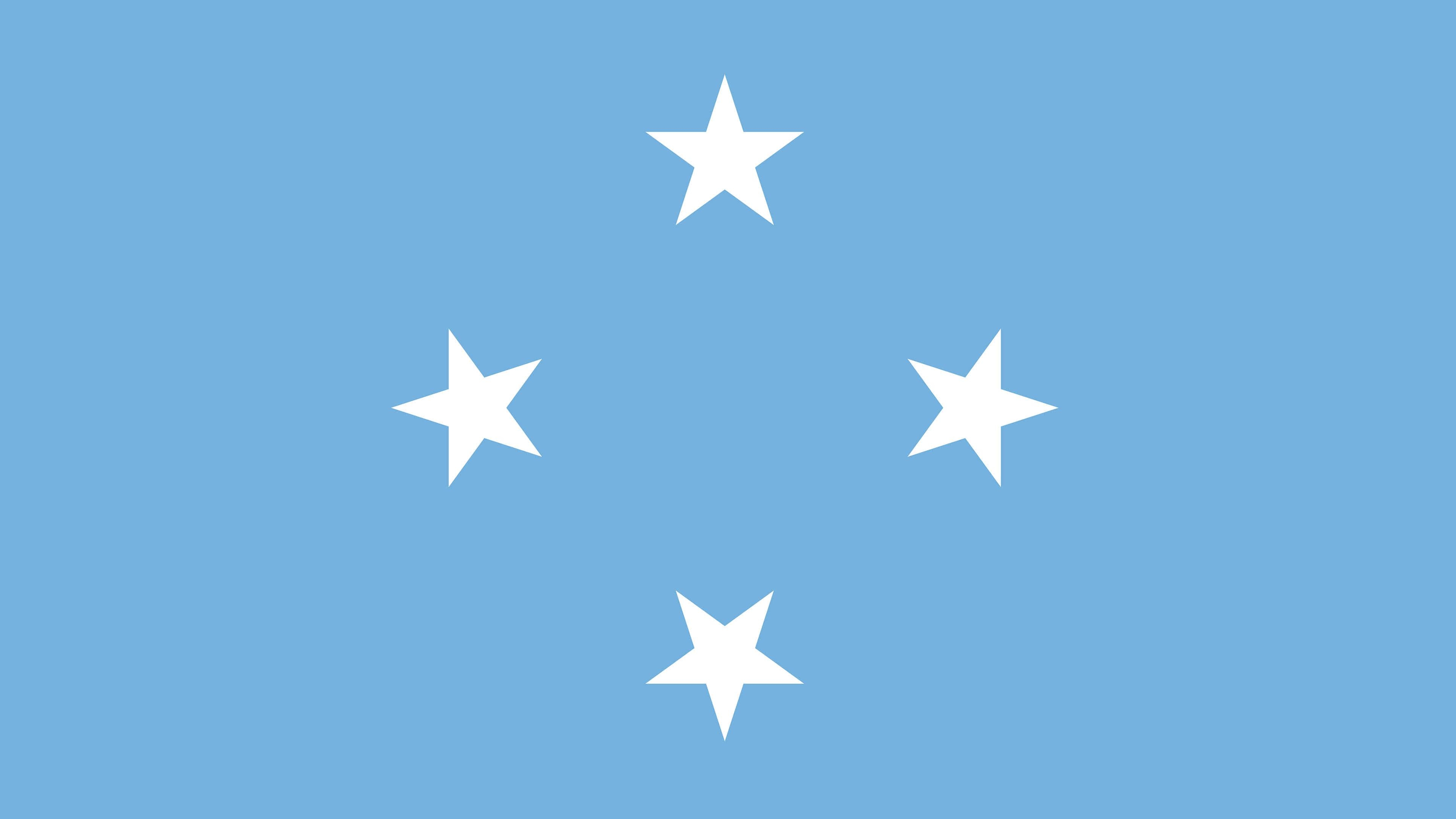 3840x2160 Federated States Of Micronesia Flag UHD 4K Wallpaper, Desktop