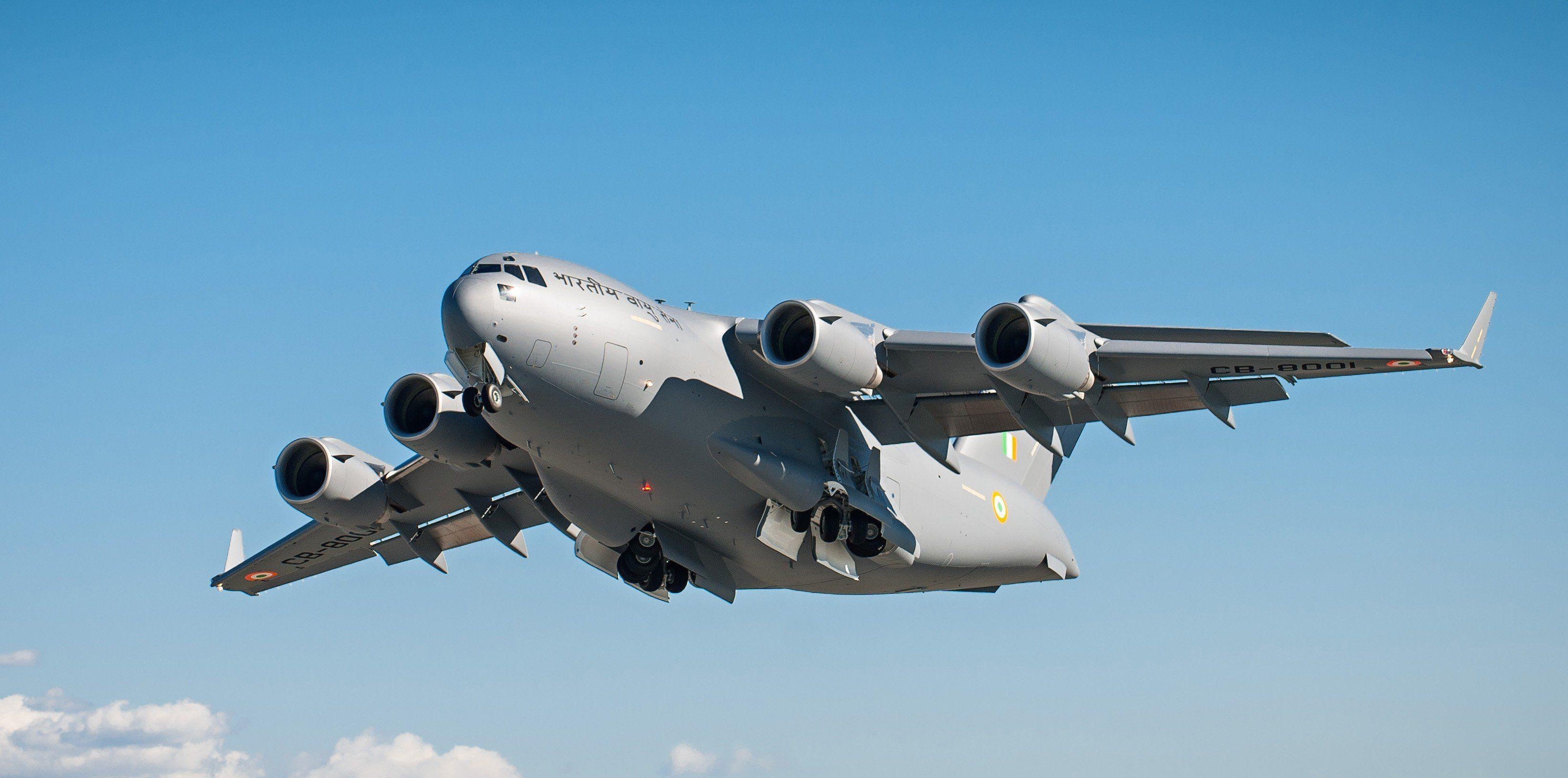 3290x1640 boeing c 17 globemaster iii indian air force wallpaper and background, Dual Screen