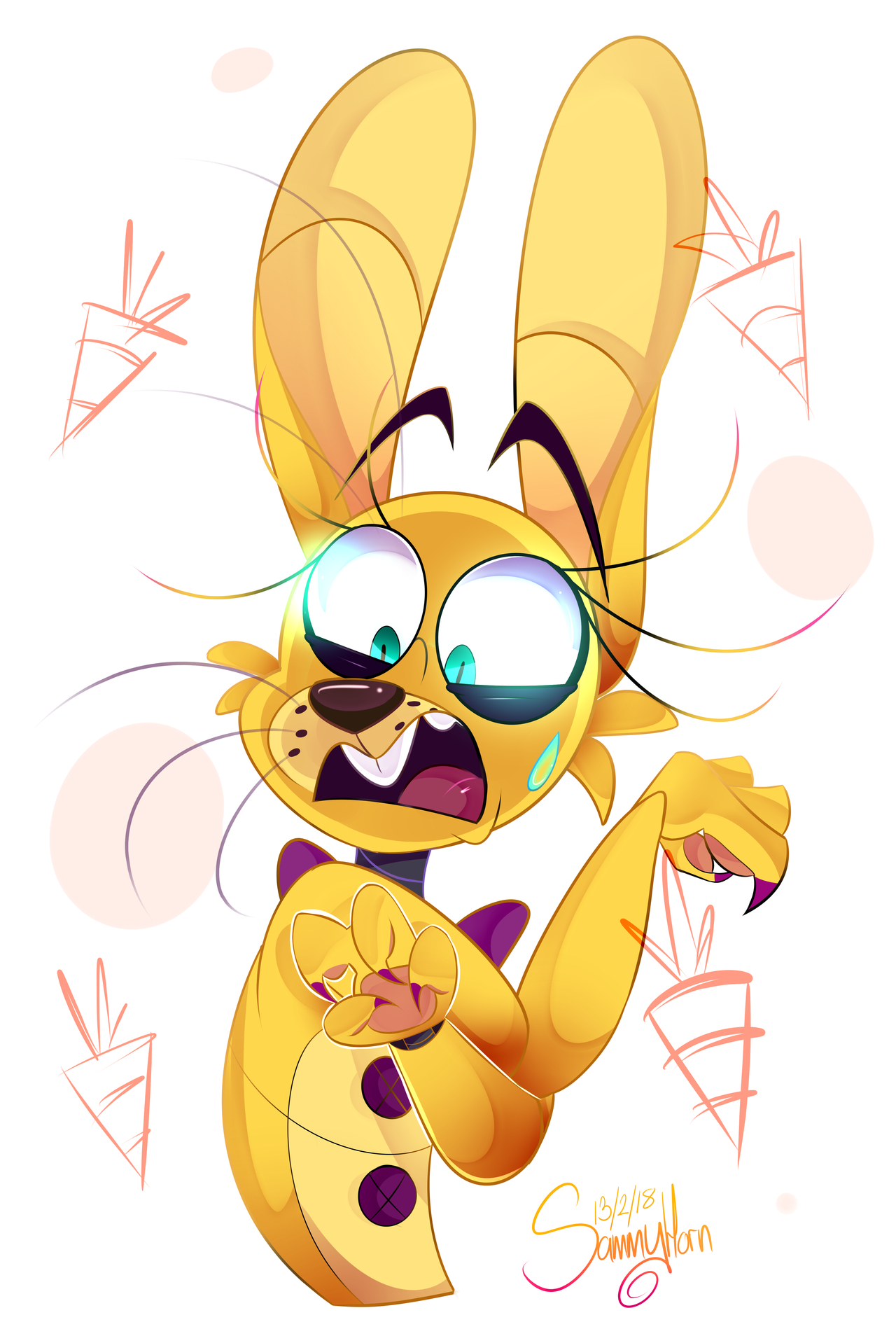 1280x1890 I ALWAYS imagine Springbonnie as being someone who's very easily scared!!. Fnaf, Fnaf drawings, Fnaf wallpaper, Phone