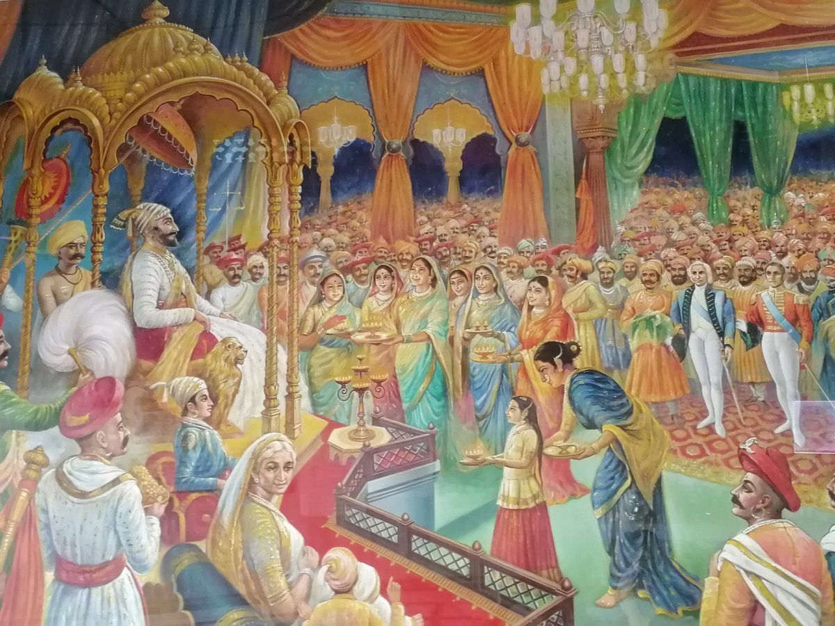 1200x900 Shivaji Maharaj's Durbar Painted At Kailash Garhchi Maharaj Rajyabhishek Wallpaper & Background Download, Desktop