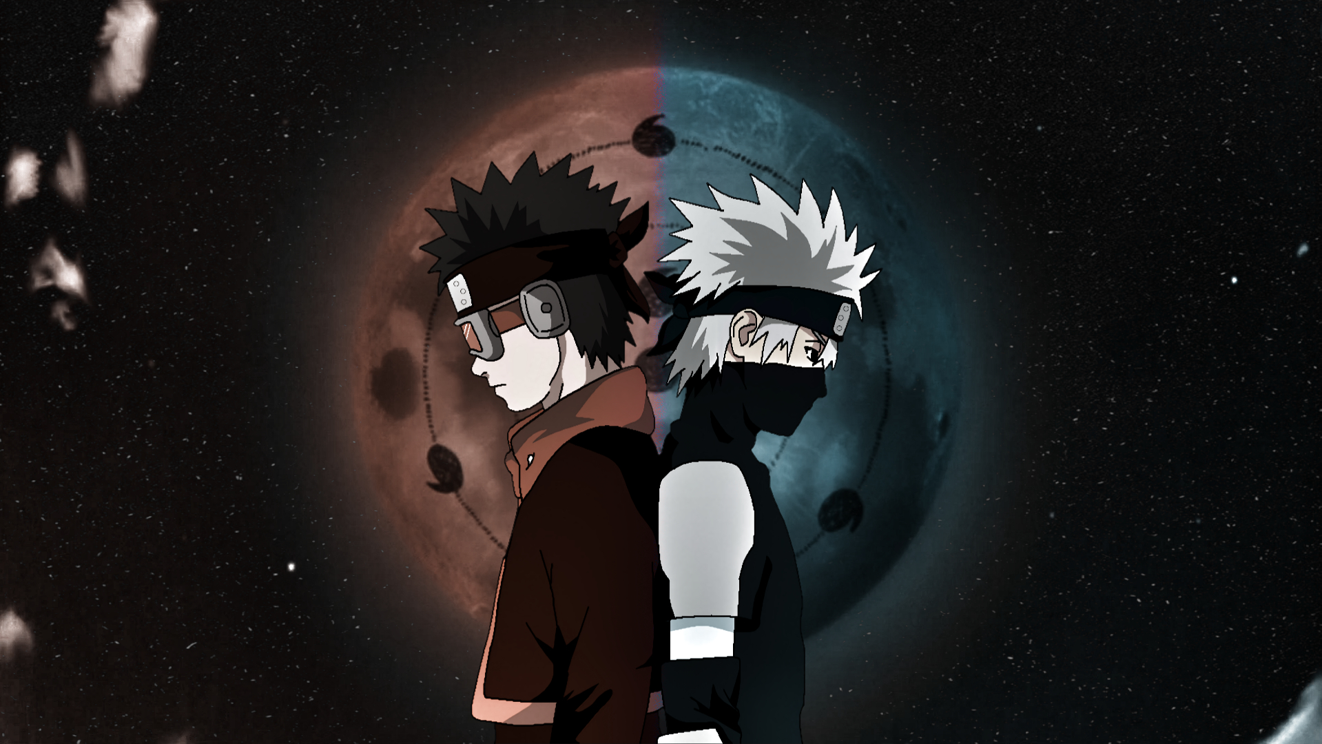 1920x1080 OC Sharingan Warriors: Kakashi & Obito Wallpaper, Desktop