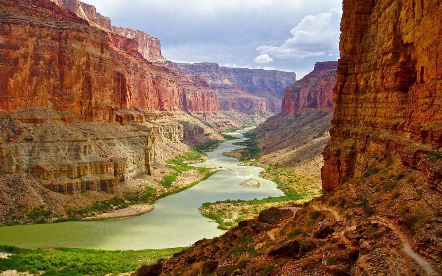 1440x900 Grand Canyon National Park The Colorado River Desktop Wallpaper HD, Desktop