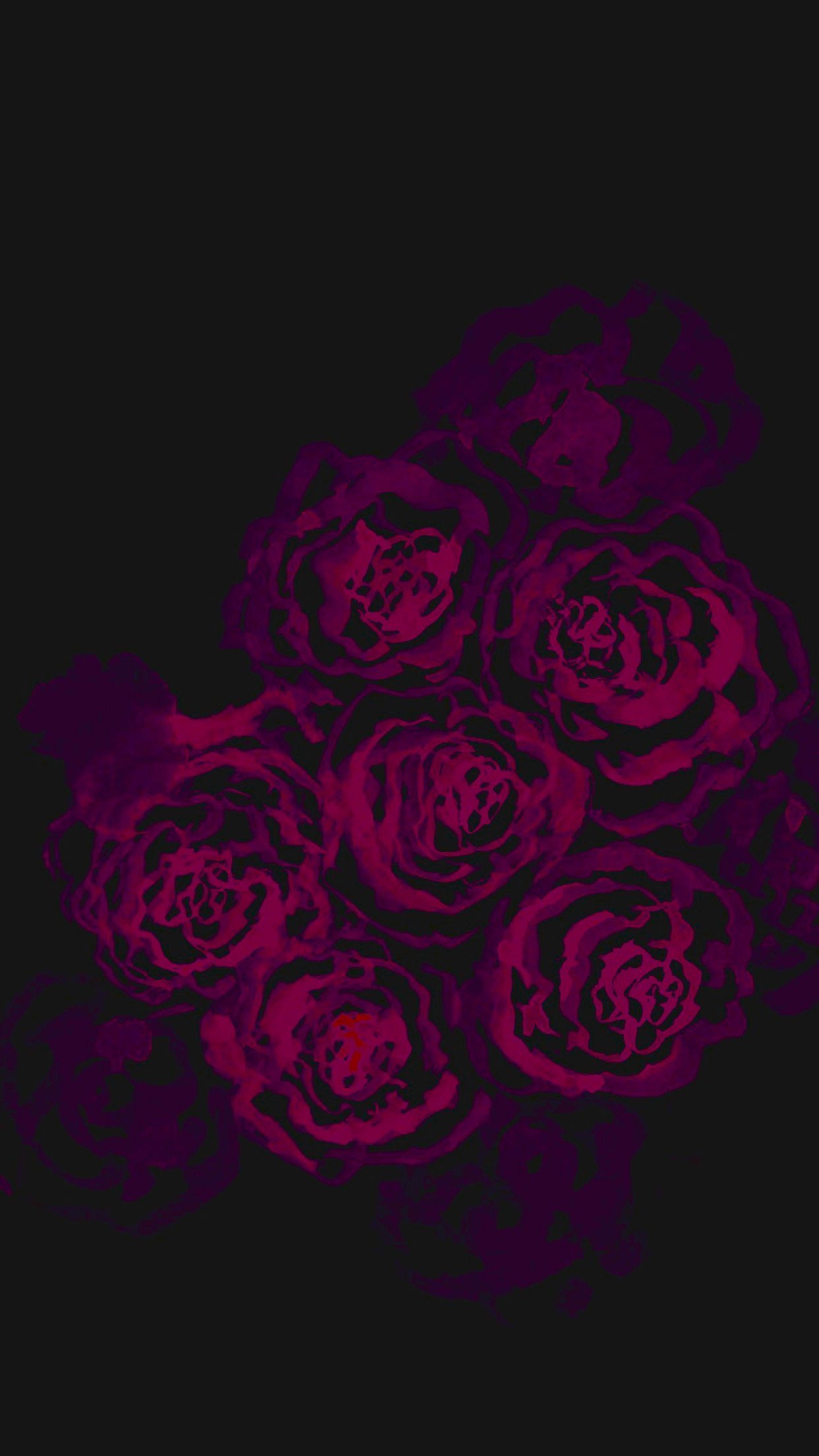 1250x2210 Black Rose Watercolor iPhone Wallpaper. Wallpaper iphone roses, iPhone wallpaper themes, Black wallpaper iphone, Phone