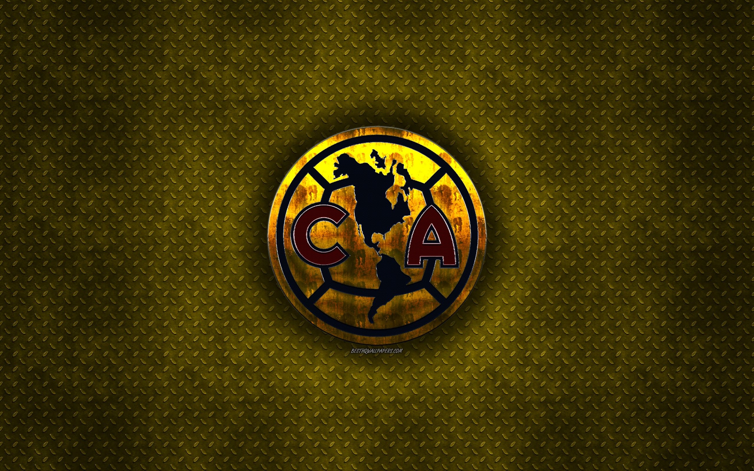 2560x1600 Download wallpaper Club America, Mexican football club, yellow, Desktop