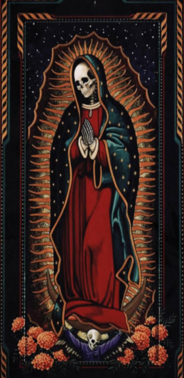 630x1280 Santa Muerte wallpaper, Phone