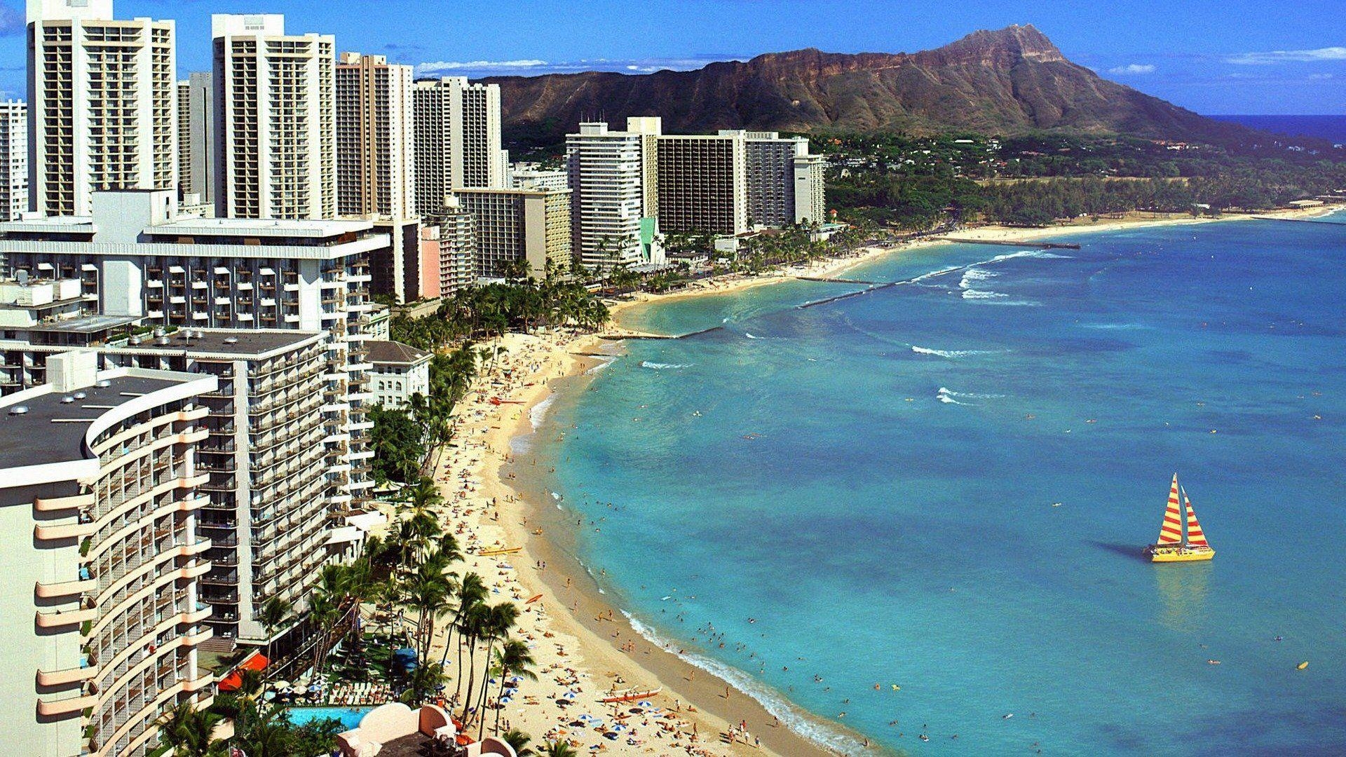 1920x1080 Honolulu Waikiki, Desktop