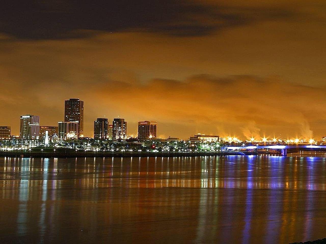 1280x960 Long Beach Tag Wallpaper: Long Beach Skyline Long Beach Skyline, Desktop