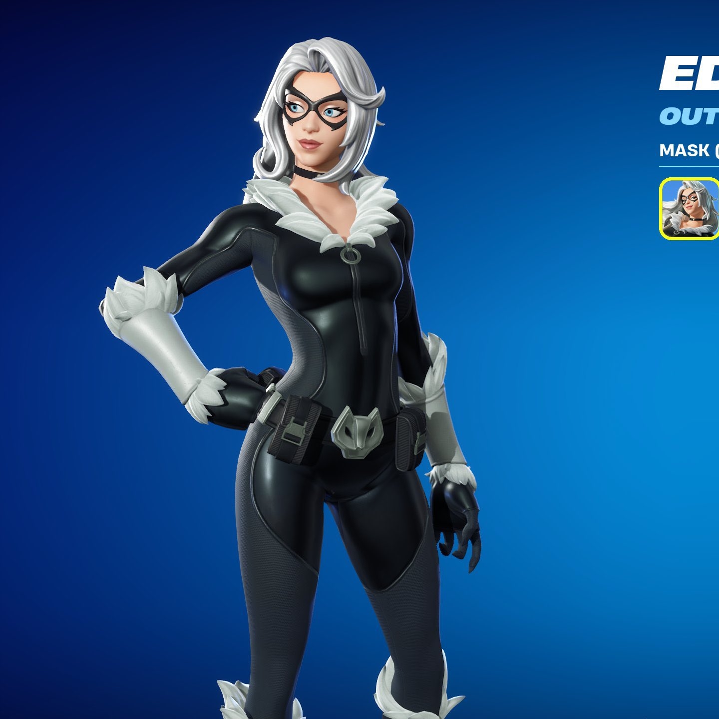 1440x1440 Black Cat Fortnite wallpaper, Phone