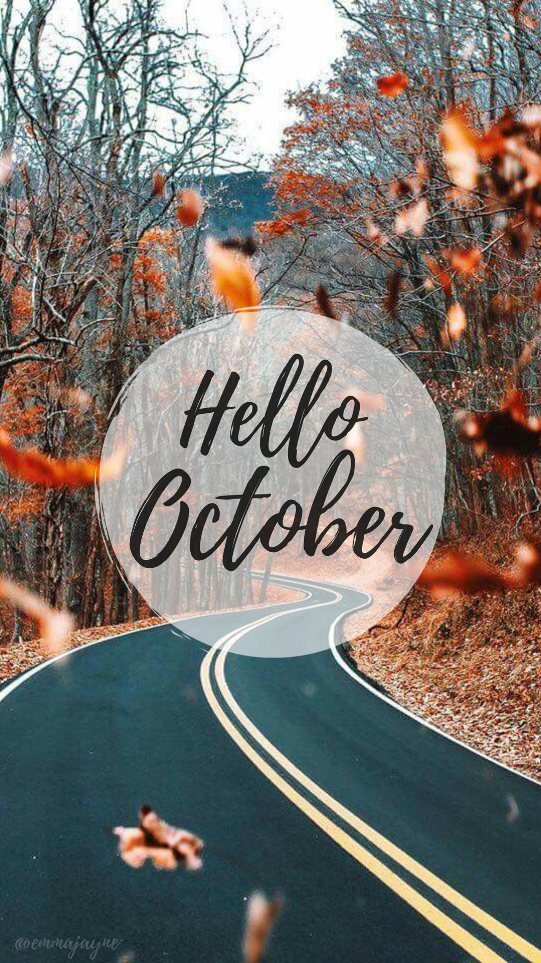 1080x1920 Cozy up with this 'Hello October' Wallpaper, Phone