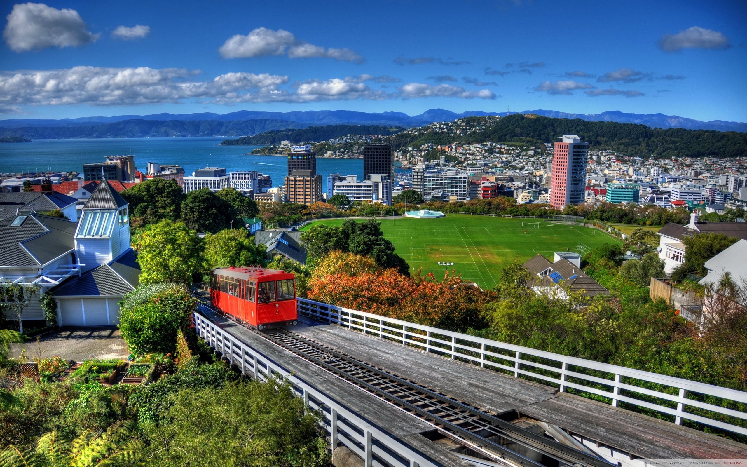 2560x1600 New Zealand Houses Wellington From Above ❤ 4K HD Desktop Wallpaper, Desktop