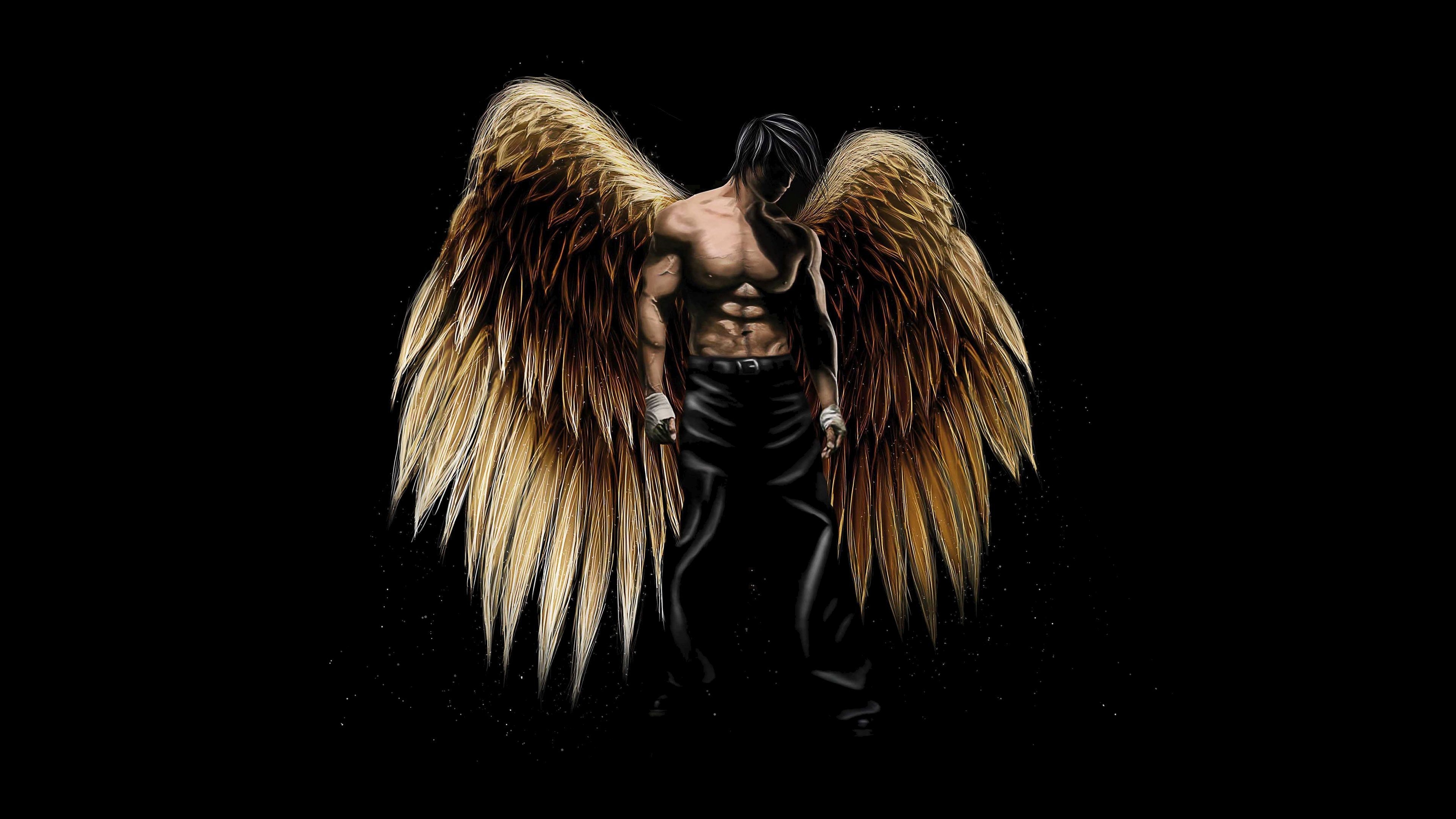 3840x2160 Black Angel Wallpaper 79 Wallpaper HD Wallpaper Angel HD Wallpaper, Desktop