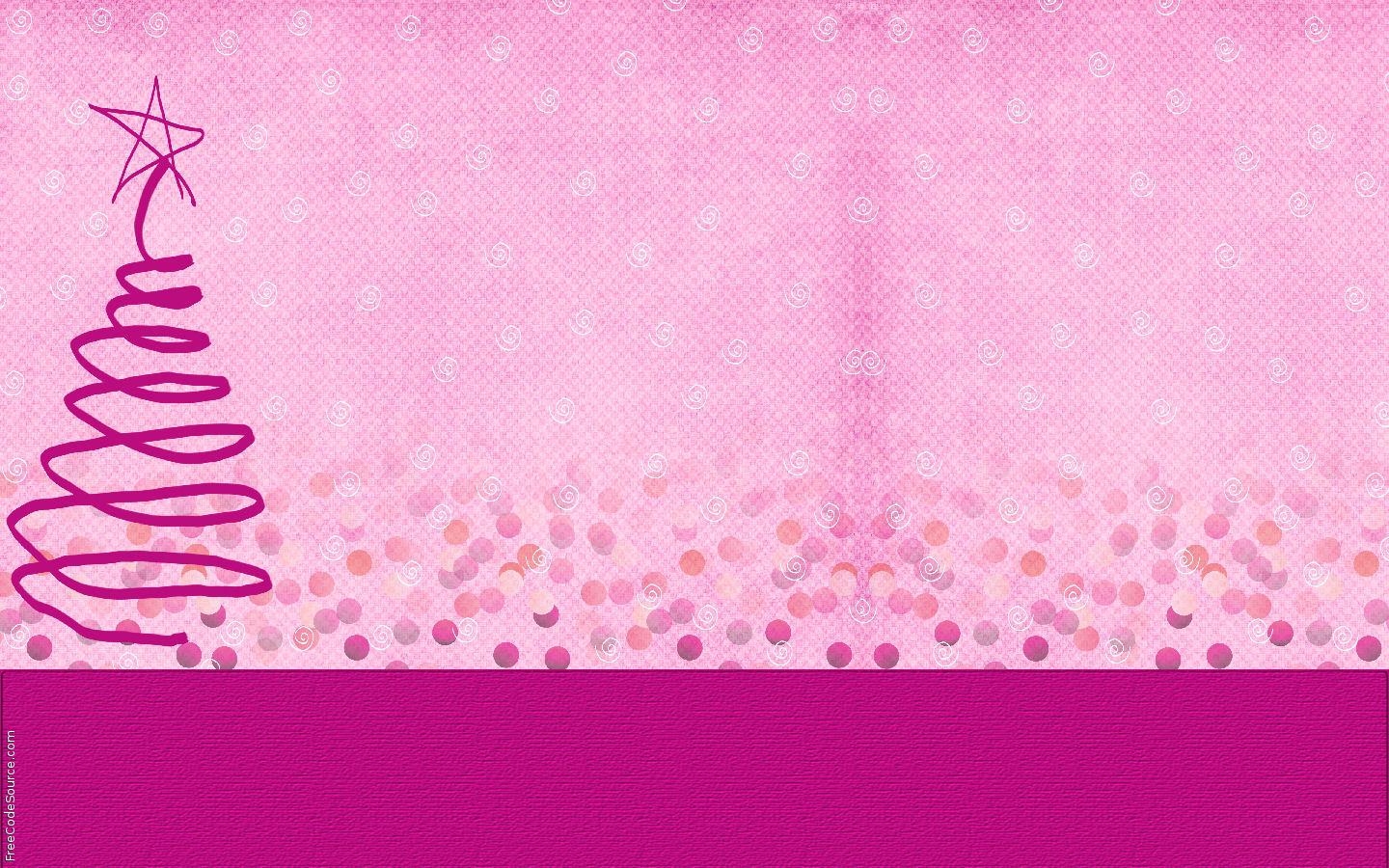 1440x900 Pink Christmas Wallpaper, Desktop