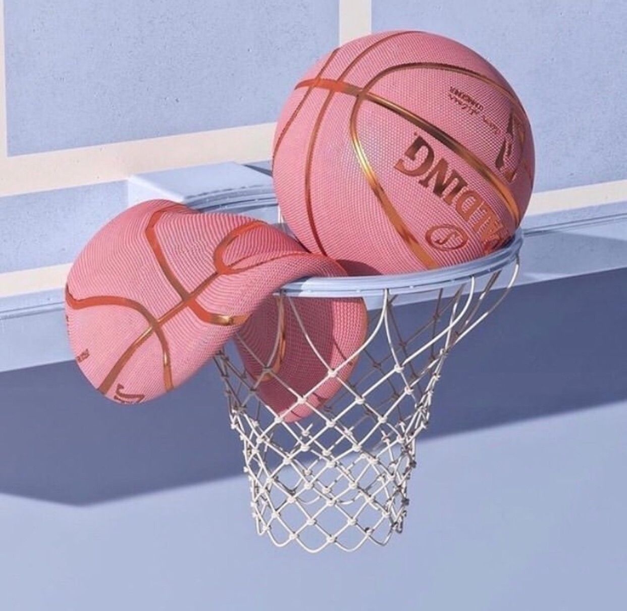 1250x1210 blue and pink, aesthetic and basketball, Desktop