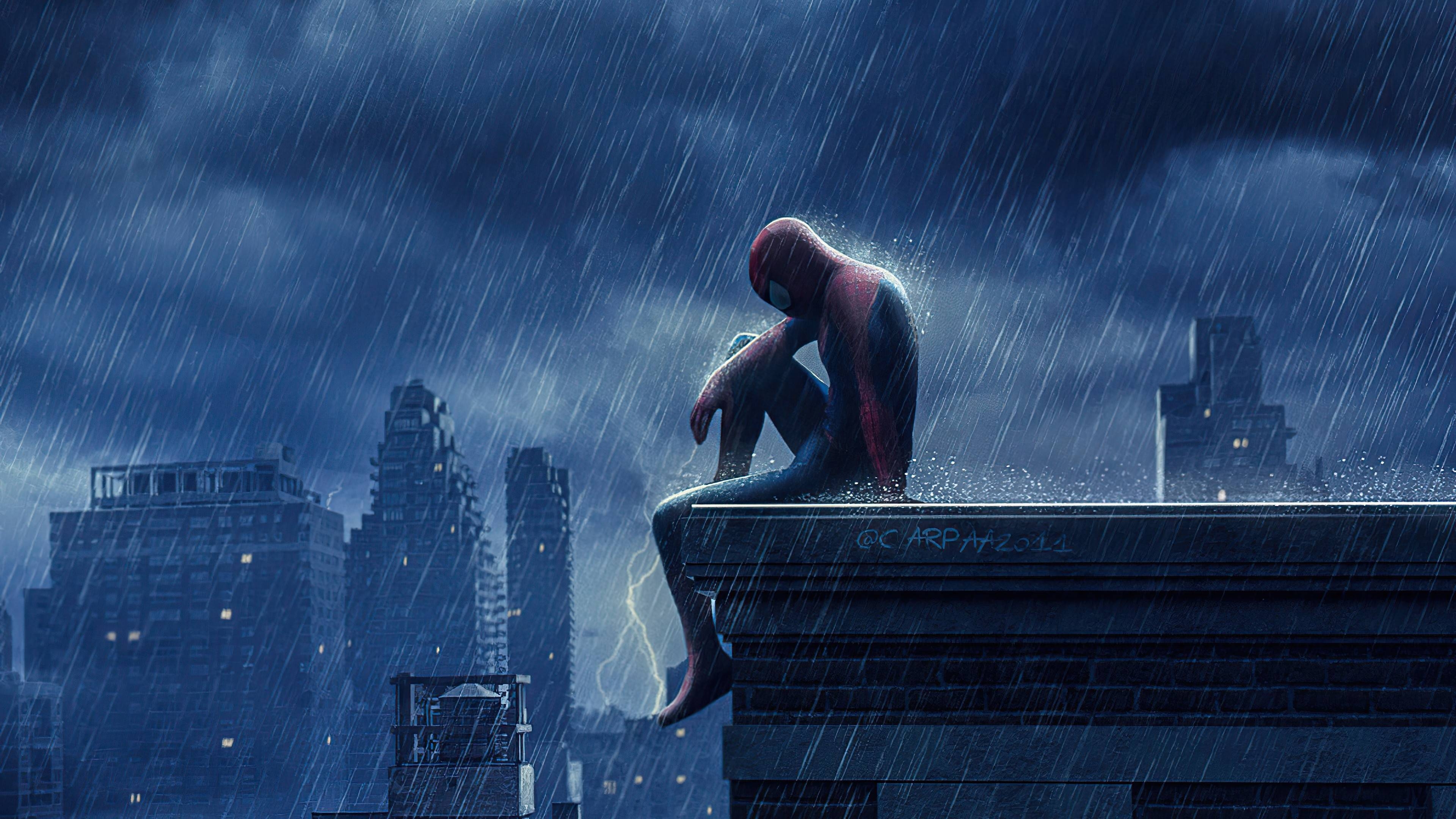 3840x2160 Spider Man Sad Wallpaper Free Spider Man Sad Background, Desktop