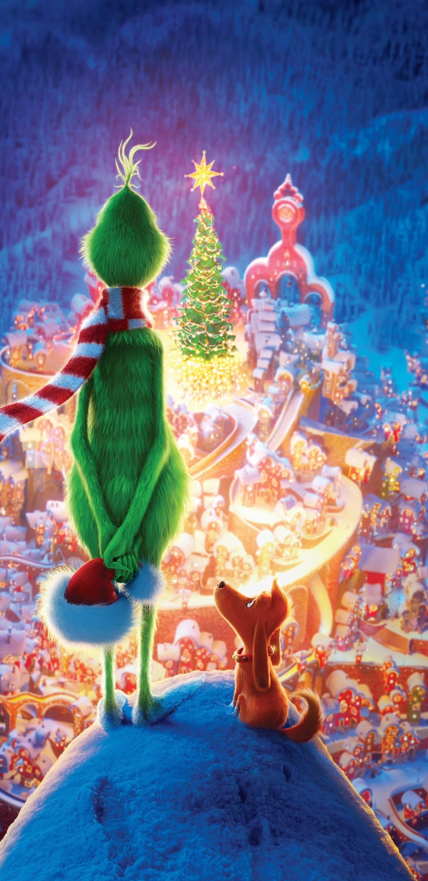 1440x2960 Download  The Grinch, Animation, Christmas Wallpaper for Samsung Galaxy S Note S S8+, Google Pixel 3 XL, Phone