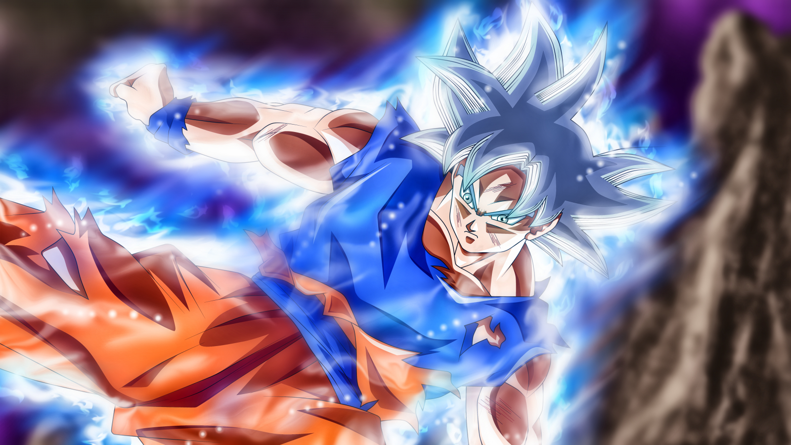 1600x900 Wallpaper, Dragon Ball Super, Son Goku, saiyan, ultra instict, Ultra Instinct Goku, Dragon Ball 5760x3240, Desktop