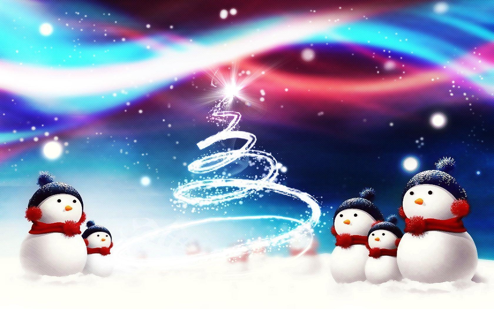 1680x1050 Christmas Snowman Desktop Wallpaper and Photo, Desktop