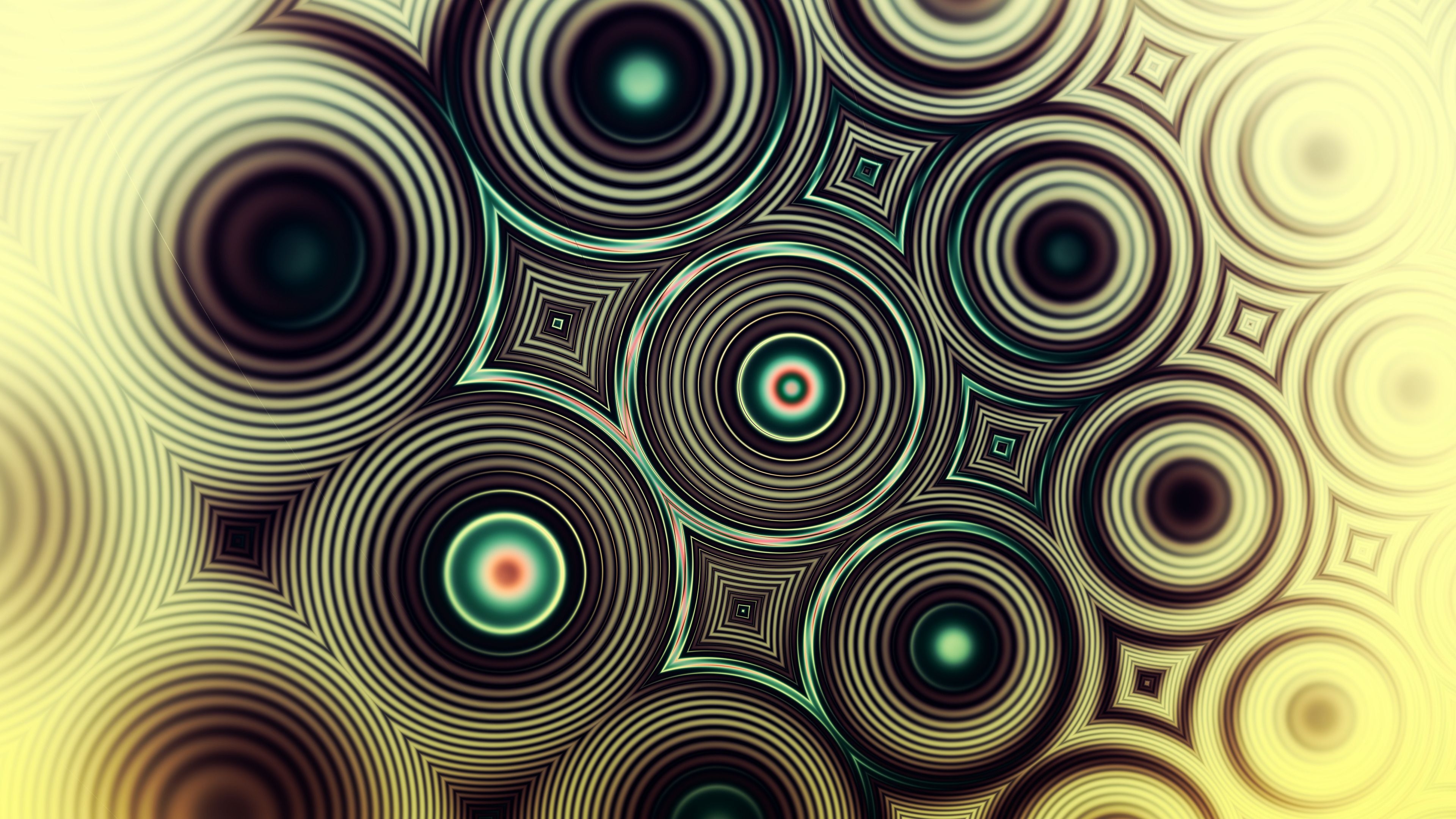 3840x2160 Download 3840x2400 wallpaper circles, abstract, fractal, 4k, ultra HD 16: widescreen, 3840x2400 HD image, background, 3067, Desktop