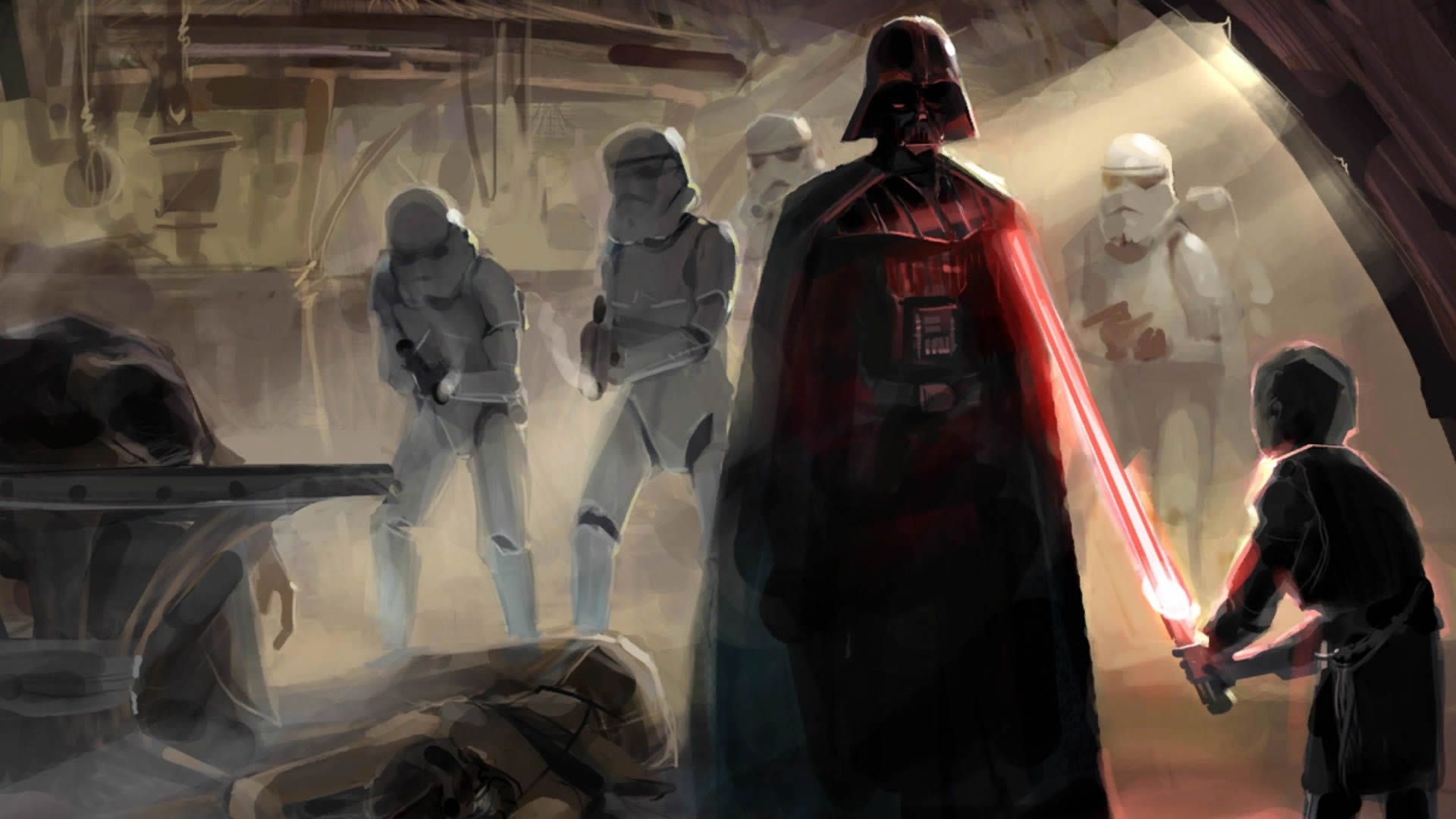 1920x1080 star wars stormtroopers darth vader  wallpaper, Desktop