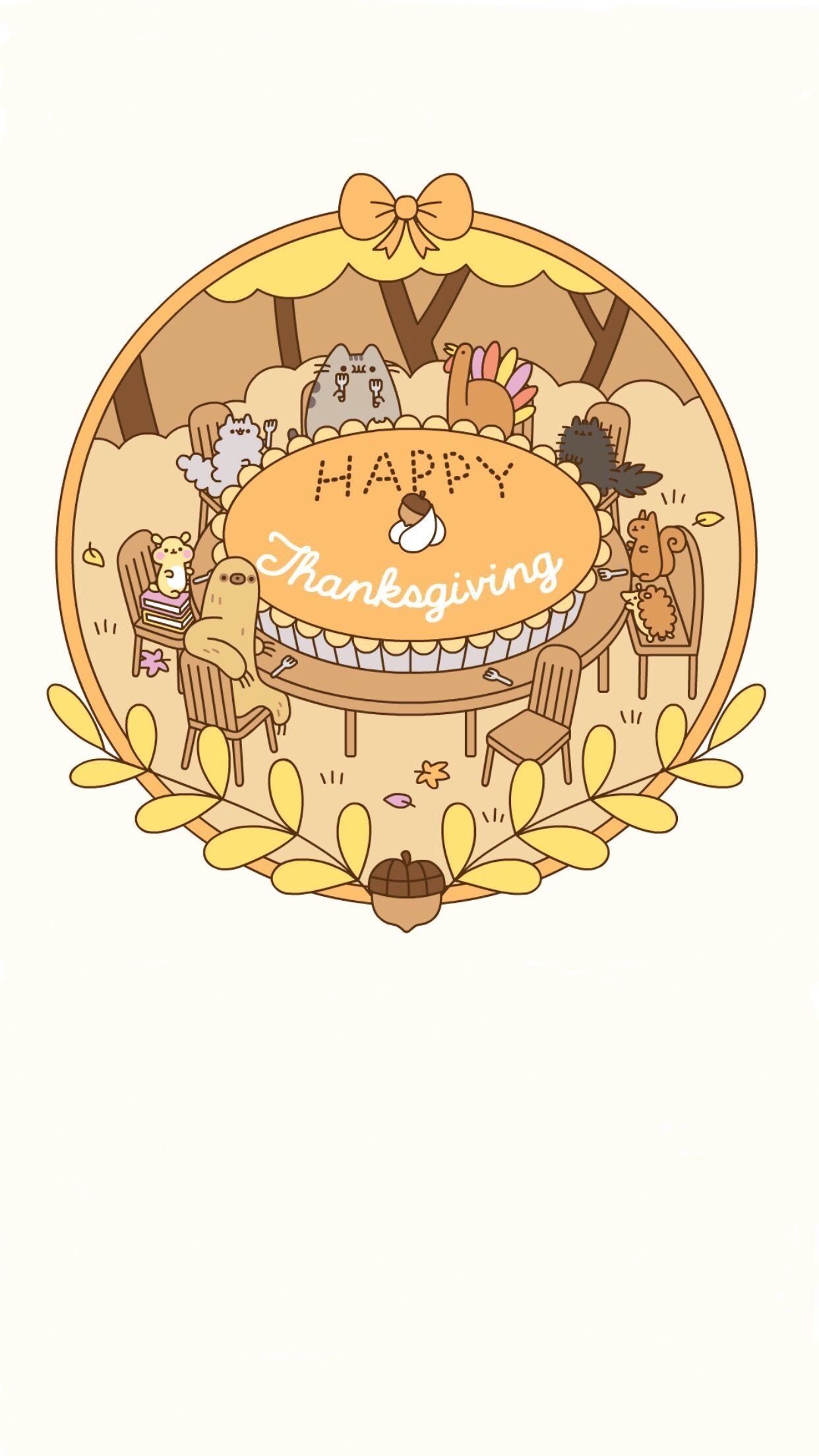 1250x2210 Kawaii Thanksgiving Wallpaper.wallpaperaccess.com, Phone