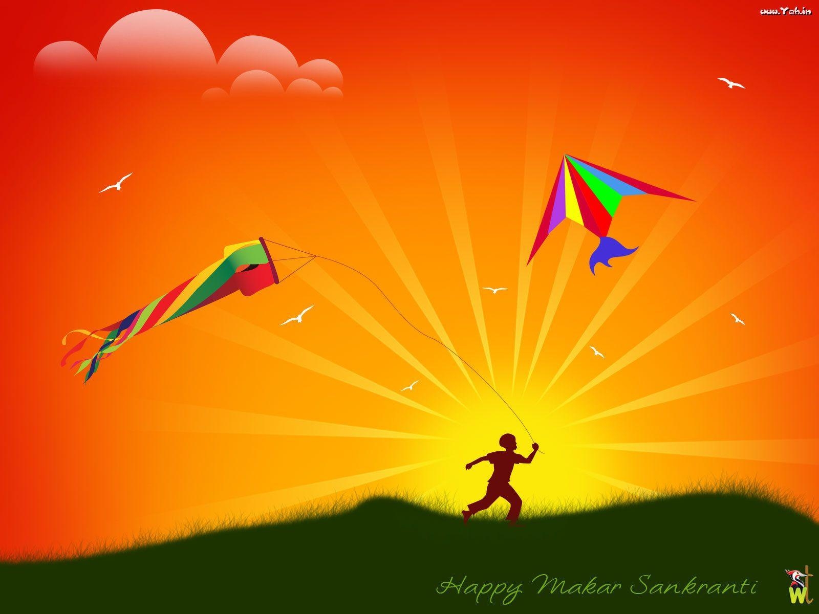 1600x1200 Festivals. Kites Flying Makar Sankranti. Makar Sankranti, Desktop