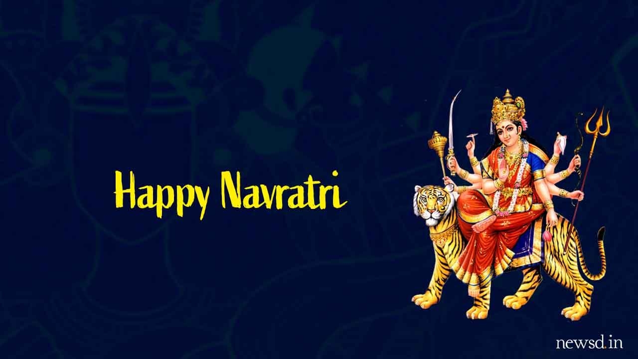 1280x720 Happy Navratri 2019: Wishes Image, SMS, Messages, GIF Pics, Desktop