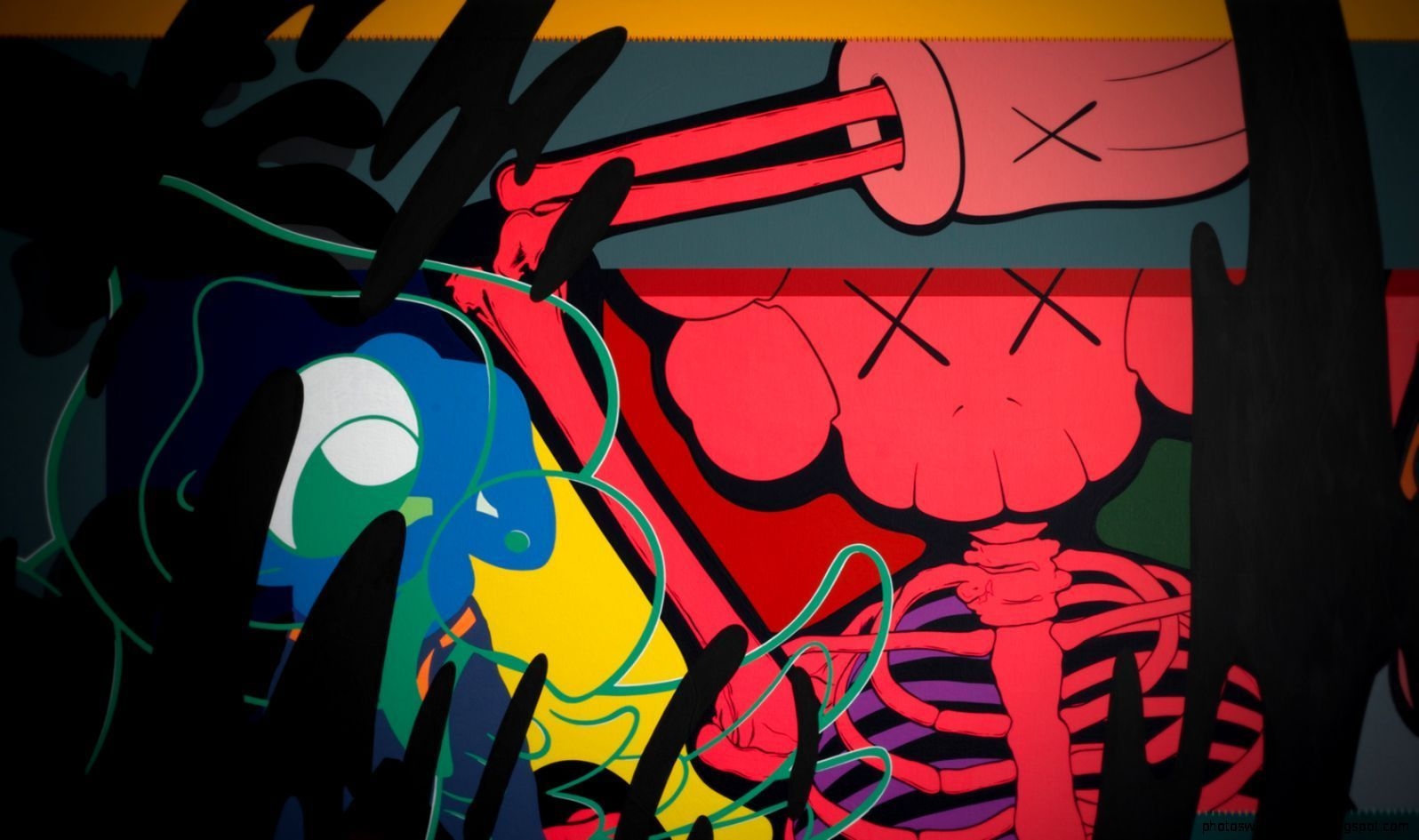 1600x950 Kaws Artwork Wallpaper, Desktop