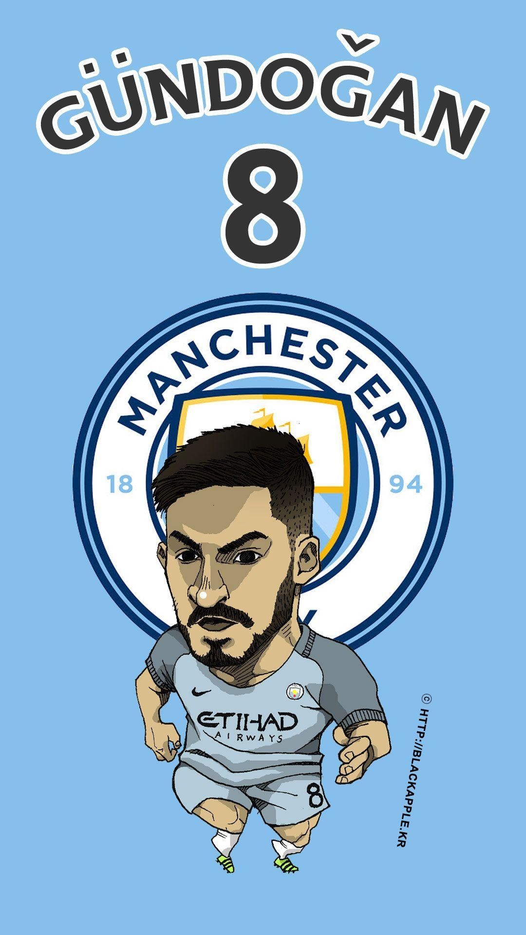 1080x1920 Manchester City No.8 Ilkay Gundogan Fan Art. Manchester City, Phone