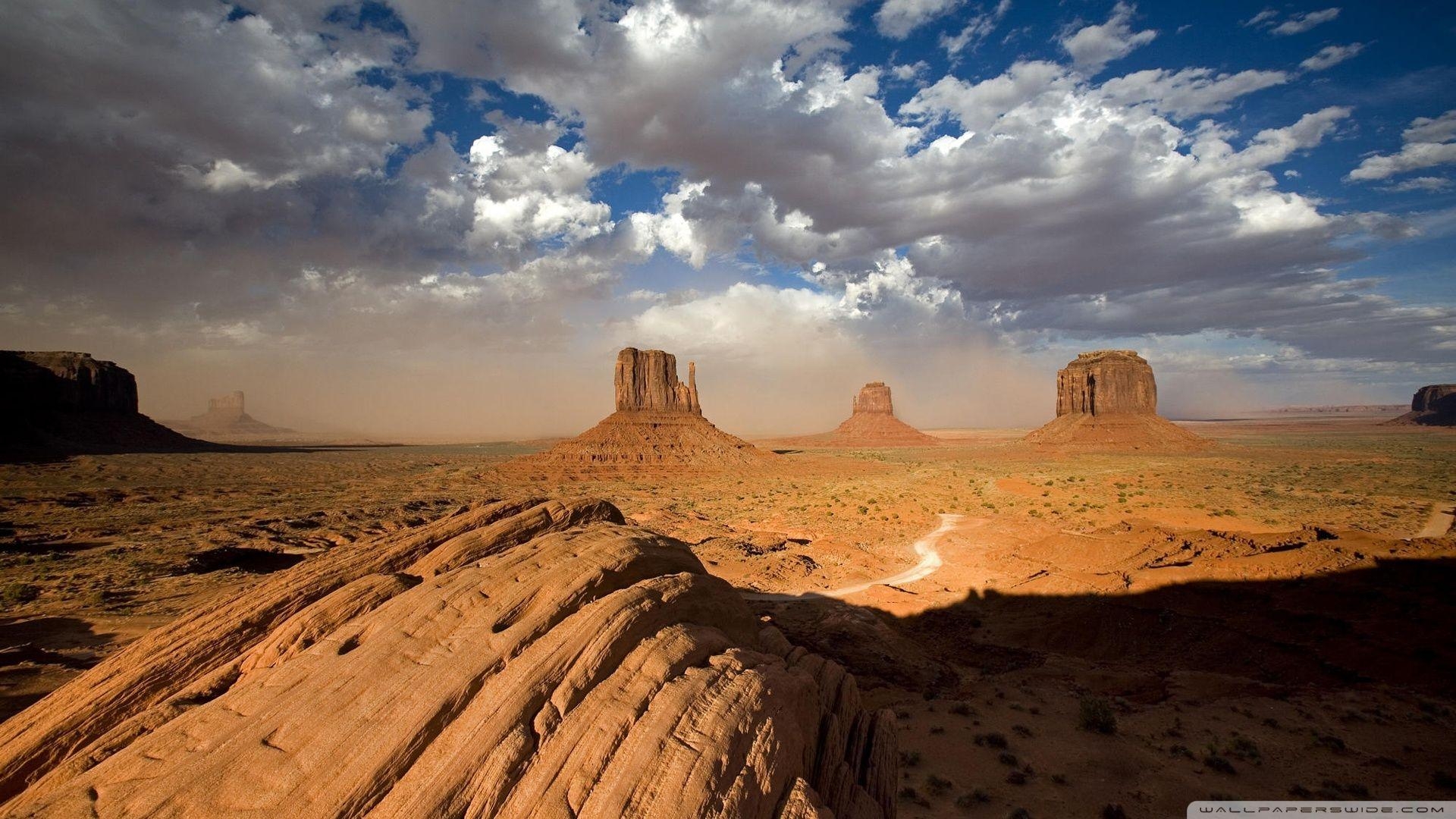 1920x1080 Sandstorm In Monument Valley Utah ❤ 4K HD Desktop Wallpaper for 4K, Desktop