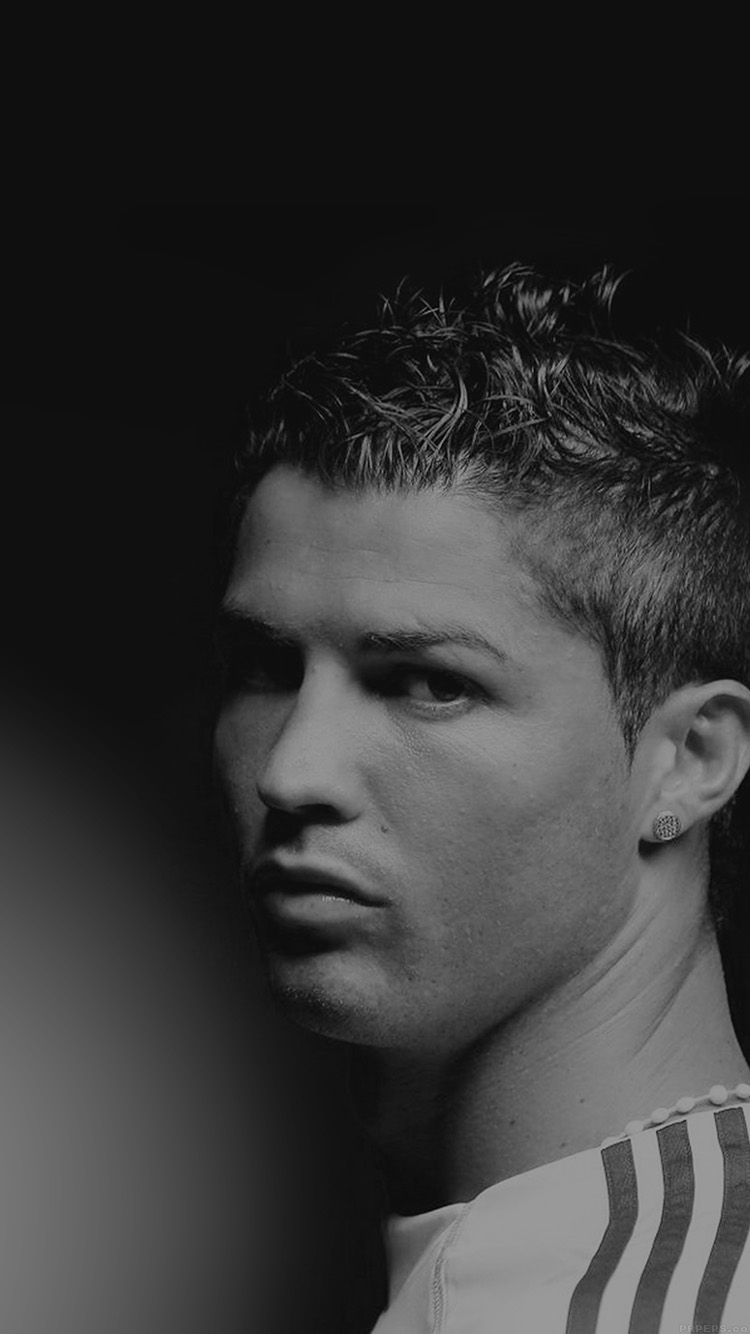 750x1340 Christiano Ronaldo Bw Hot Sports Soccer, Phone