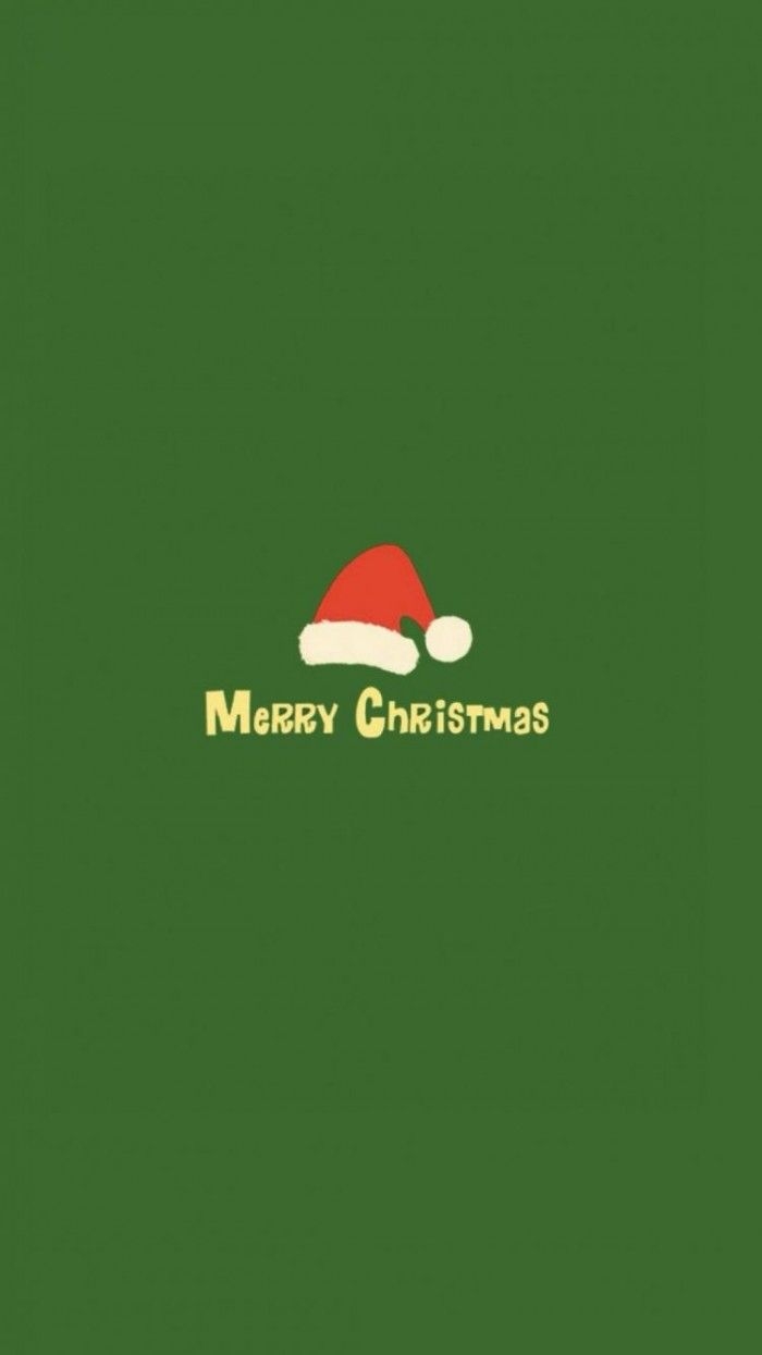 700x1250 Minimalistic Merry Christmas Red Hat Green IPhone 6 Wallpaper. Wallpaper iphone christmas, Christmas wallpaper iphone cute, Christmas wallpaper, Phone