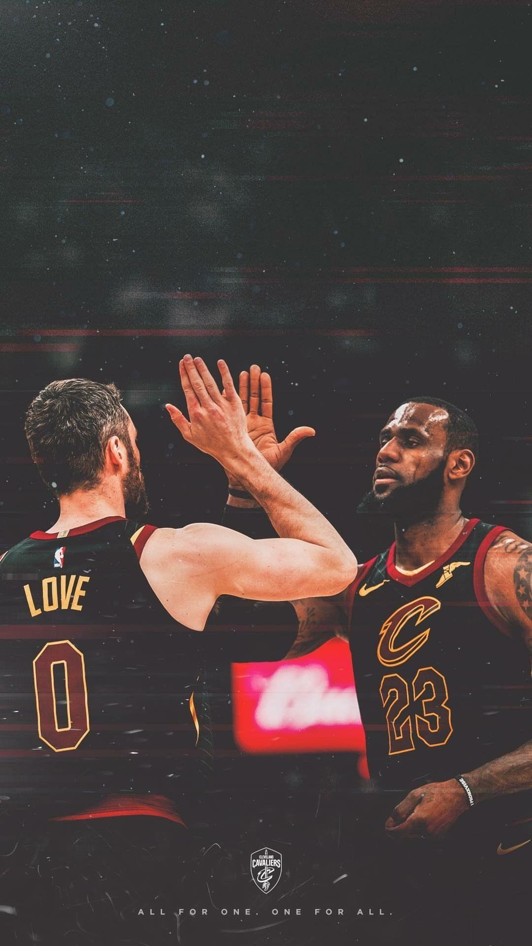 1080x1920 Lebron James and Kevin Love Wallpaper. BASKETBALL. Lebron James, Phone