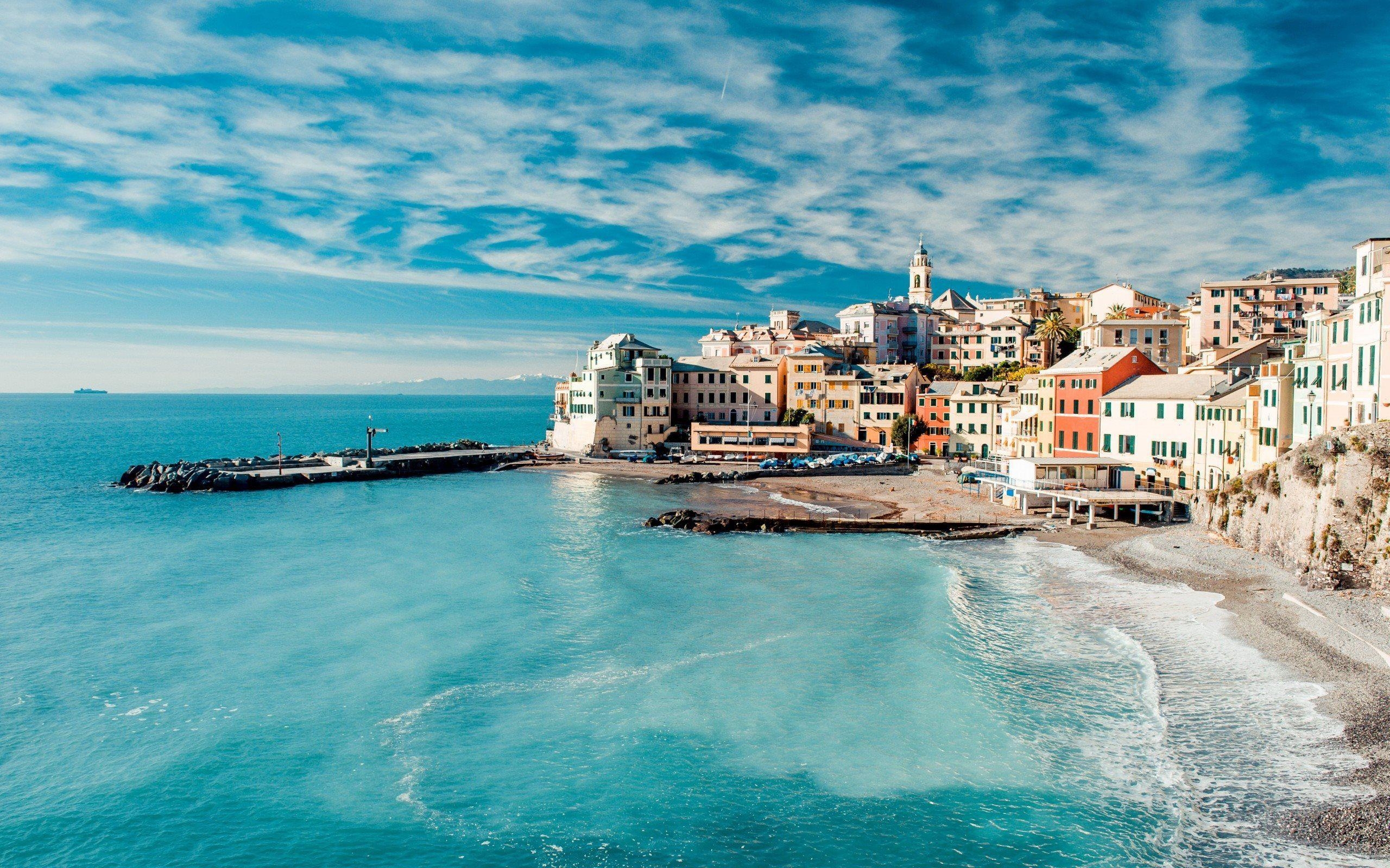 2560x1600 Blue Lagoon Italy. Blue Lagoon in Liguria, Italy wallpaper, Desktop