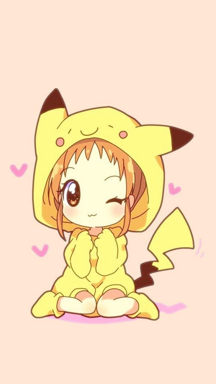 720x1280 Kawaii Anime Pikachu Girl Wallpaper, Phone