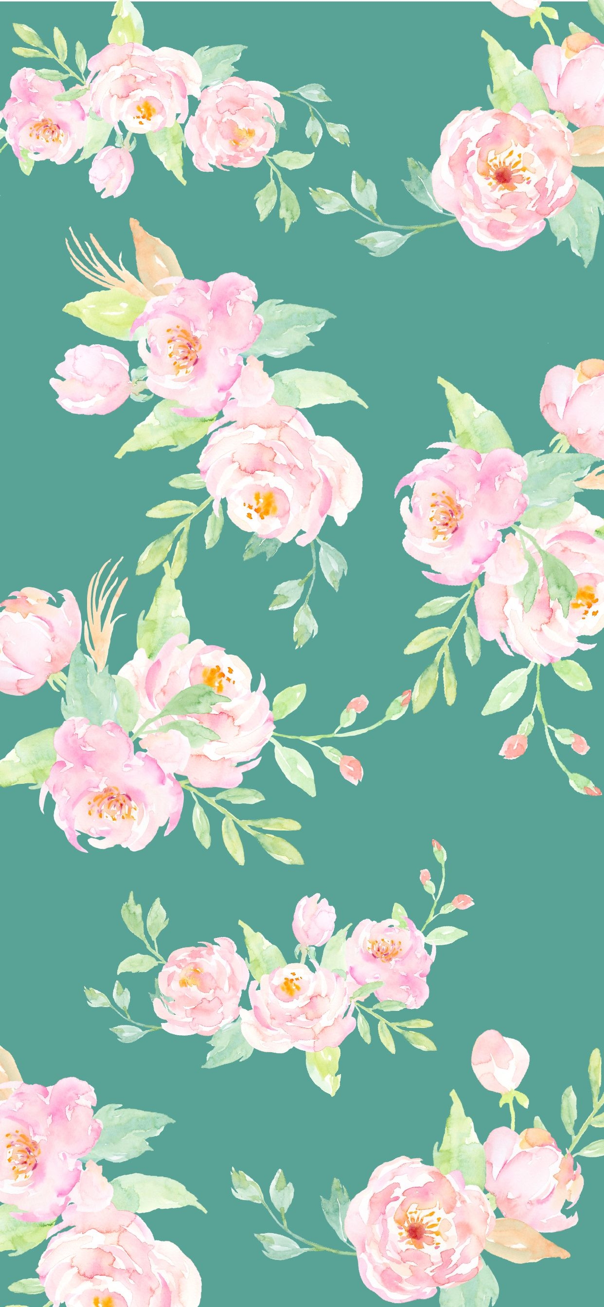 1250x2690 Cute Floral Spring iPhone Wallpaper, Phone