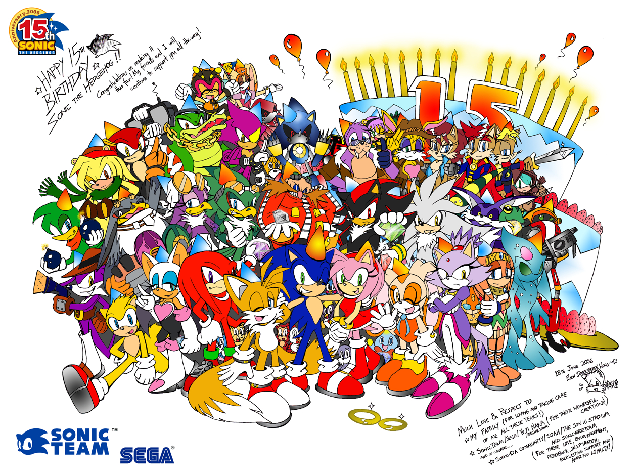 1270x940 Sonic and friends The Hedgehog and His Friends Photo, Desktop