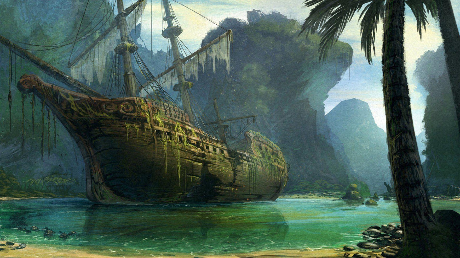 1920x1080 Sea Old Ship Wallpaper 115194, Desktop