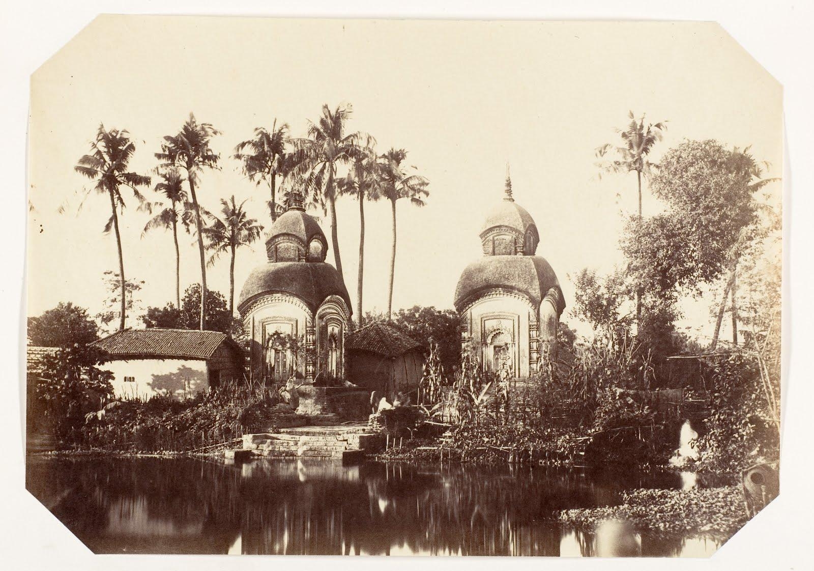 1600x1130 Vintage Photograph of Temples in the Suburbs of Calcutta Kolkata, Desktop