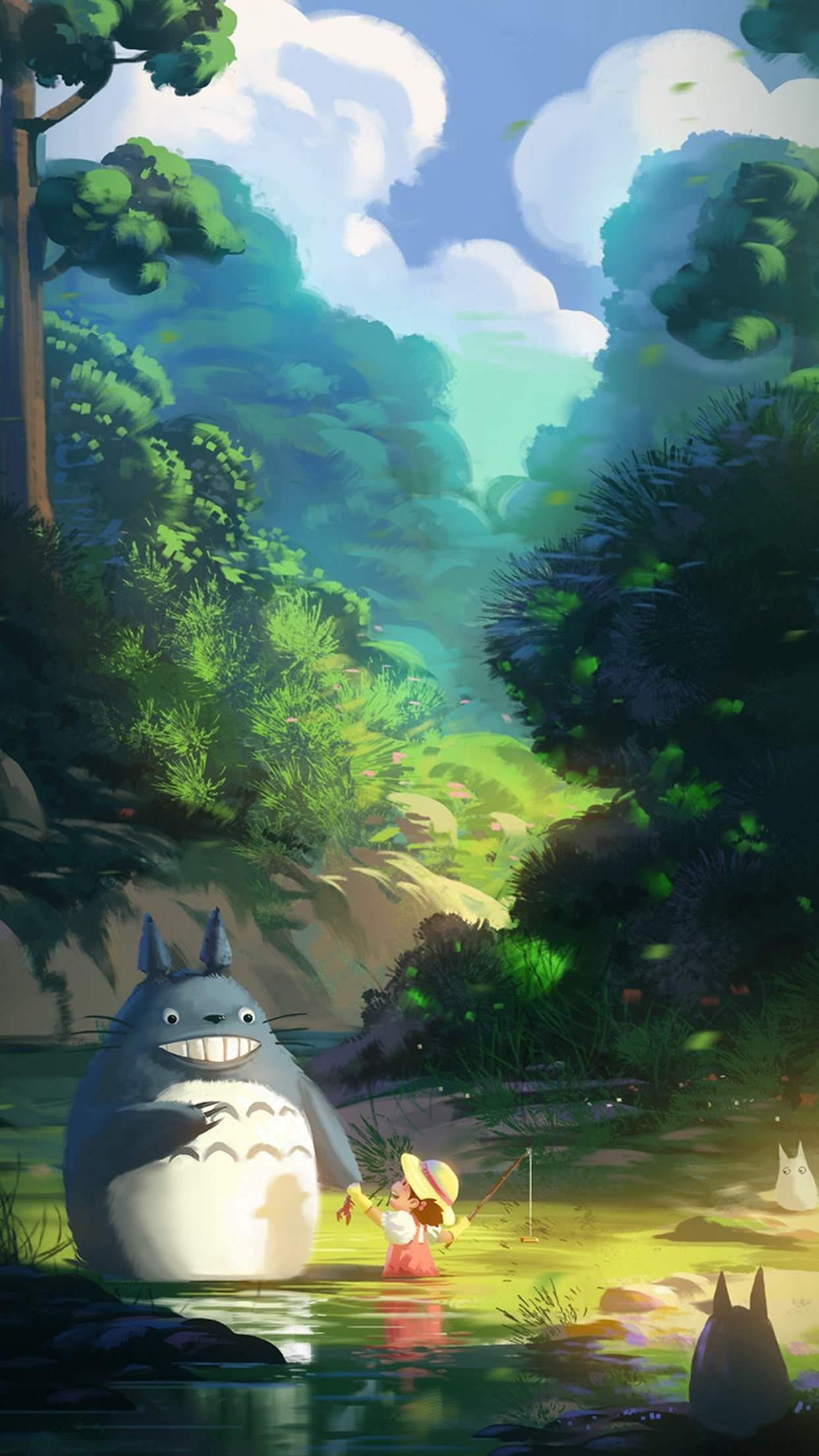 1250x2210 Download Mega Collection of Cool iPhone Wallpaper. Anime wallpaper live, Studio ghibli art, Totoro art, Phone